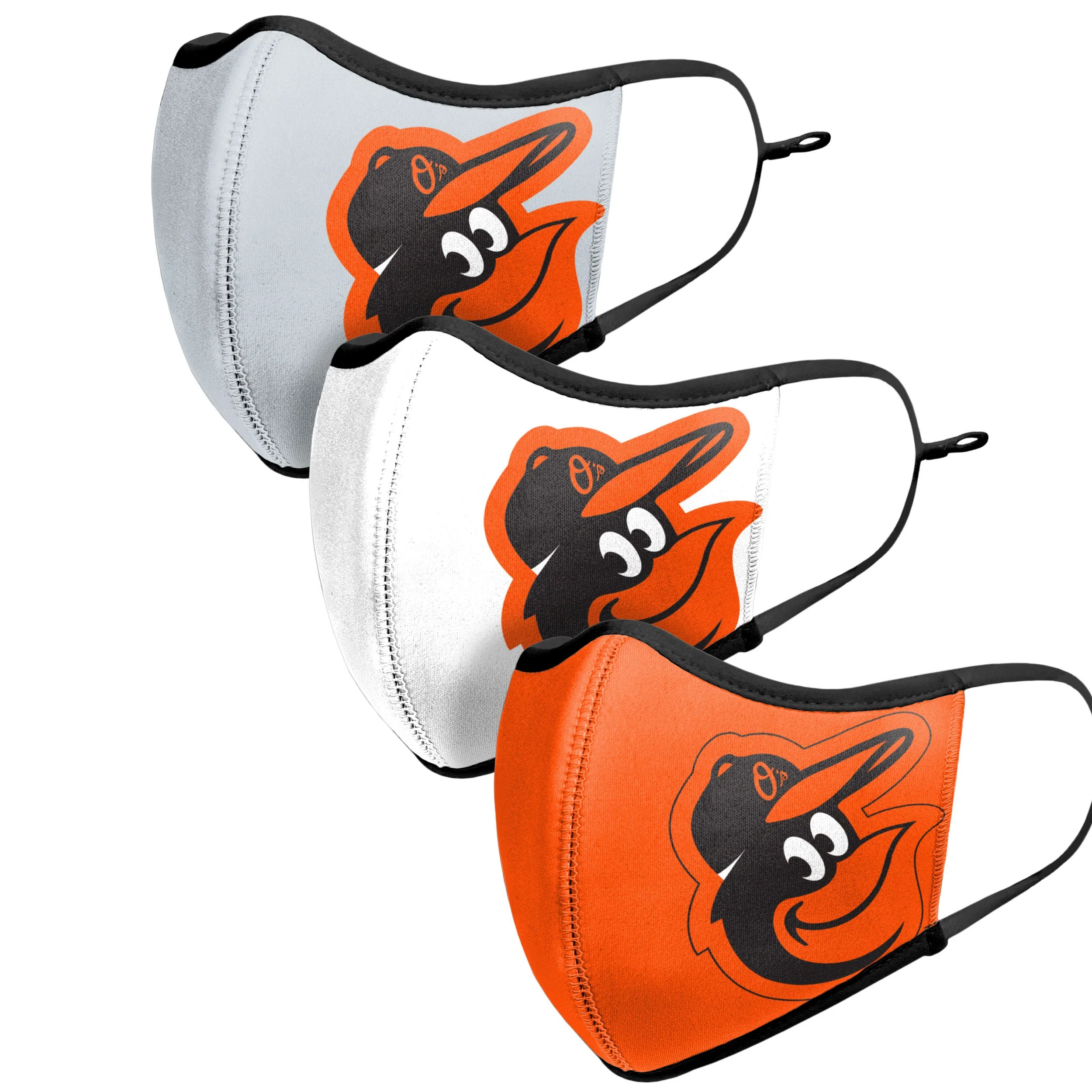 Baltimore Orioles MLB Sport 3 Pack Face Cover - Image 4