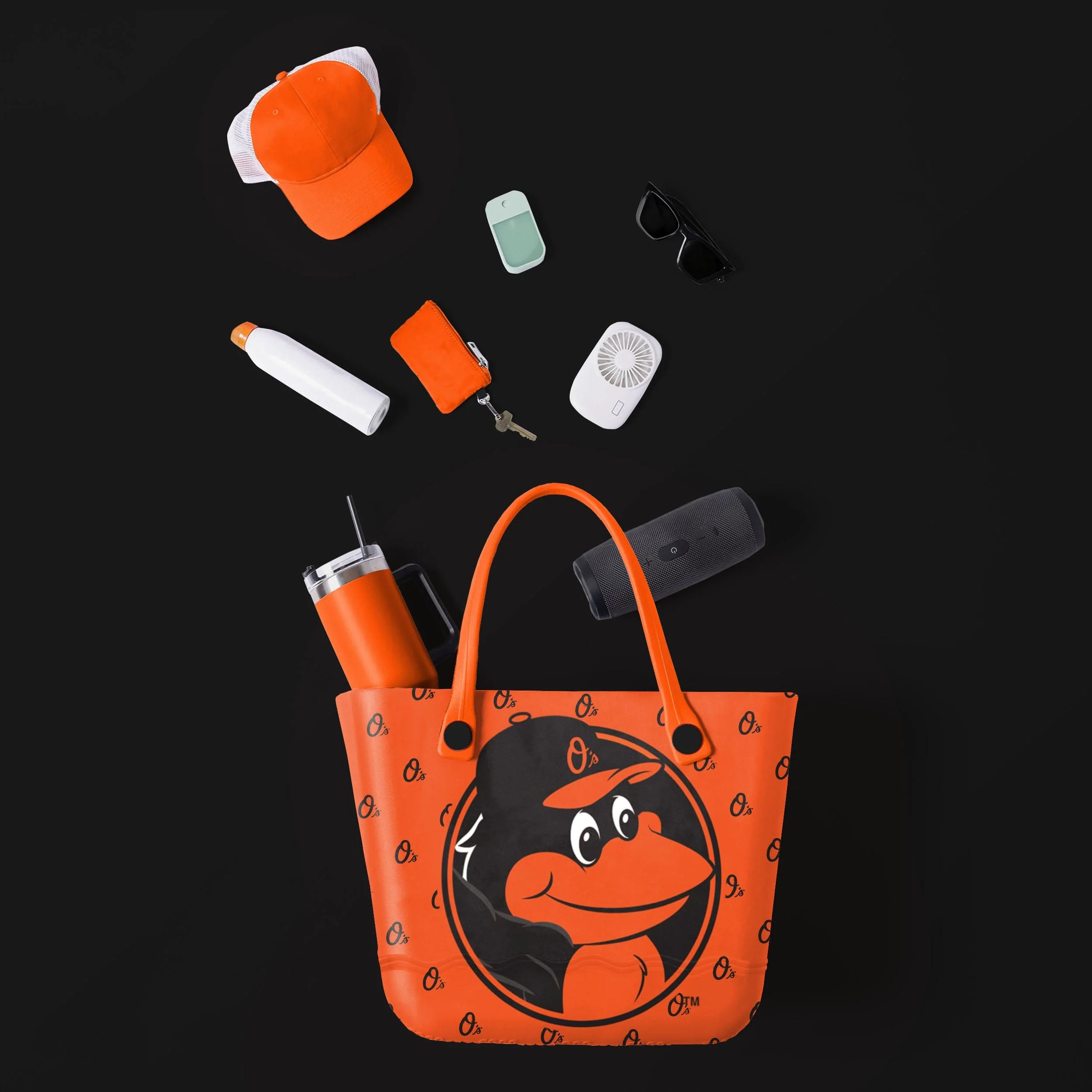 Baltimore Orioles MLB The Oriole Bird Mascot Tailgate Tote Bag - Image 2