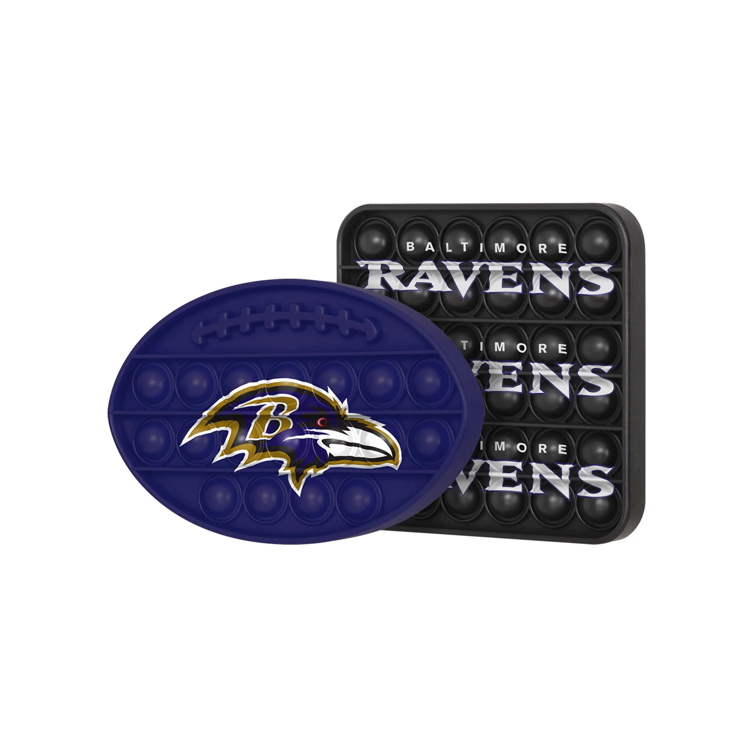 Baltimore Ravens NFL 2 Pack Ball & Square Push-Itz Fidget