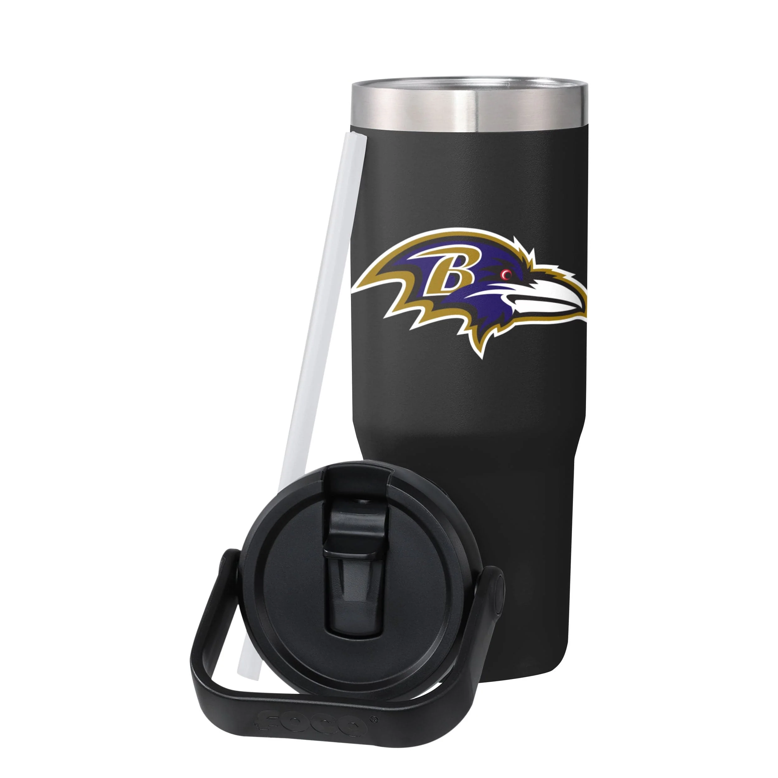 Baltimore Ravens NFL 30 oz Straw Tumbler - Image 3