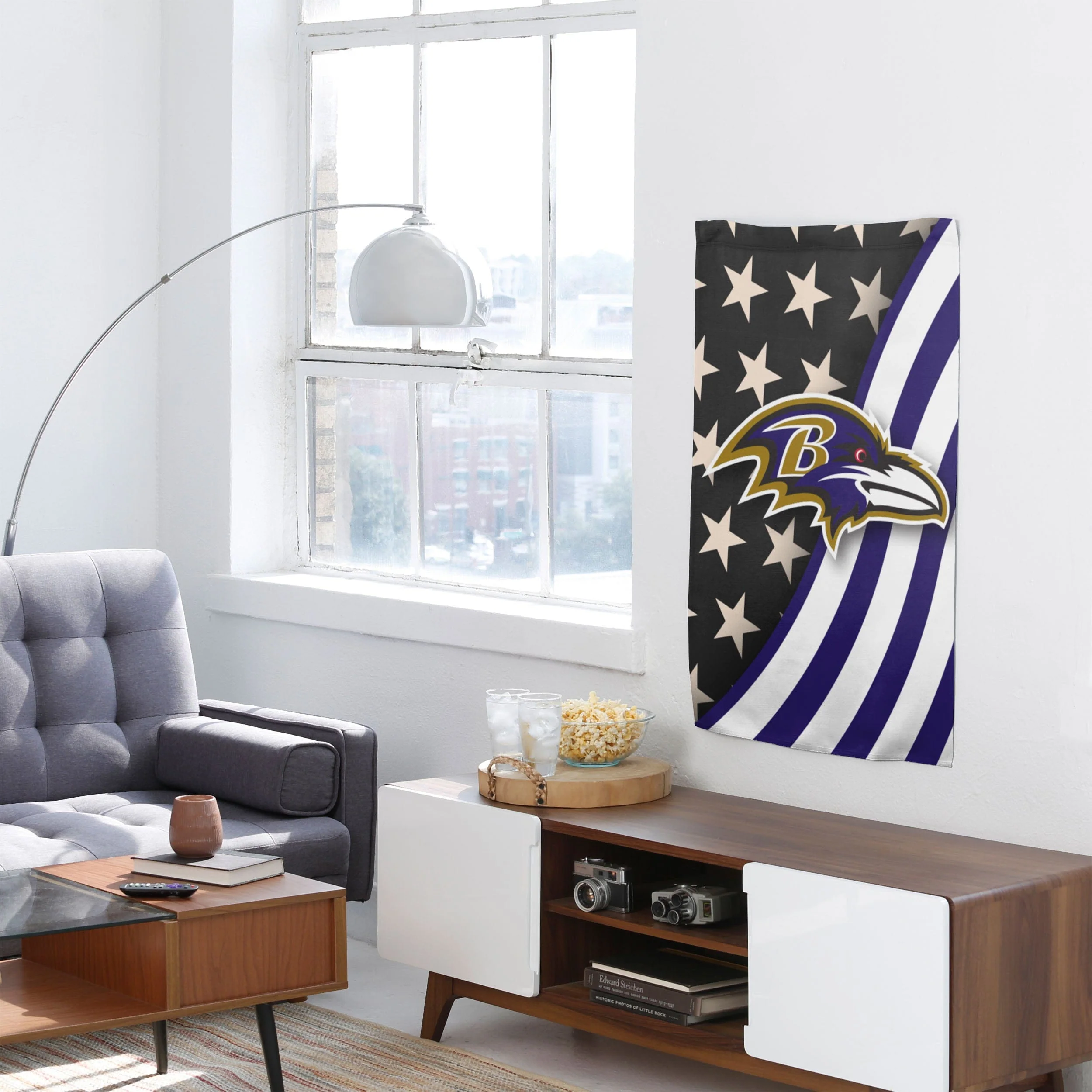 Baltimore Ravens NFL Americana Vertical Flag - Image 4