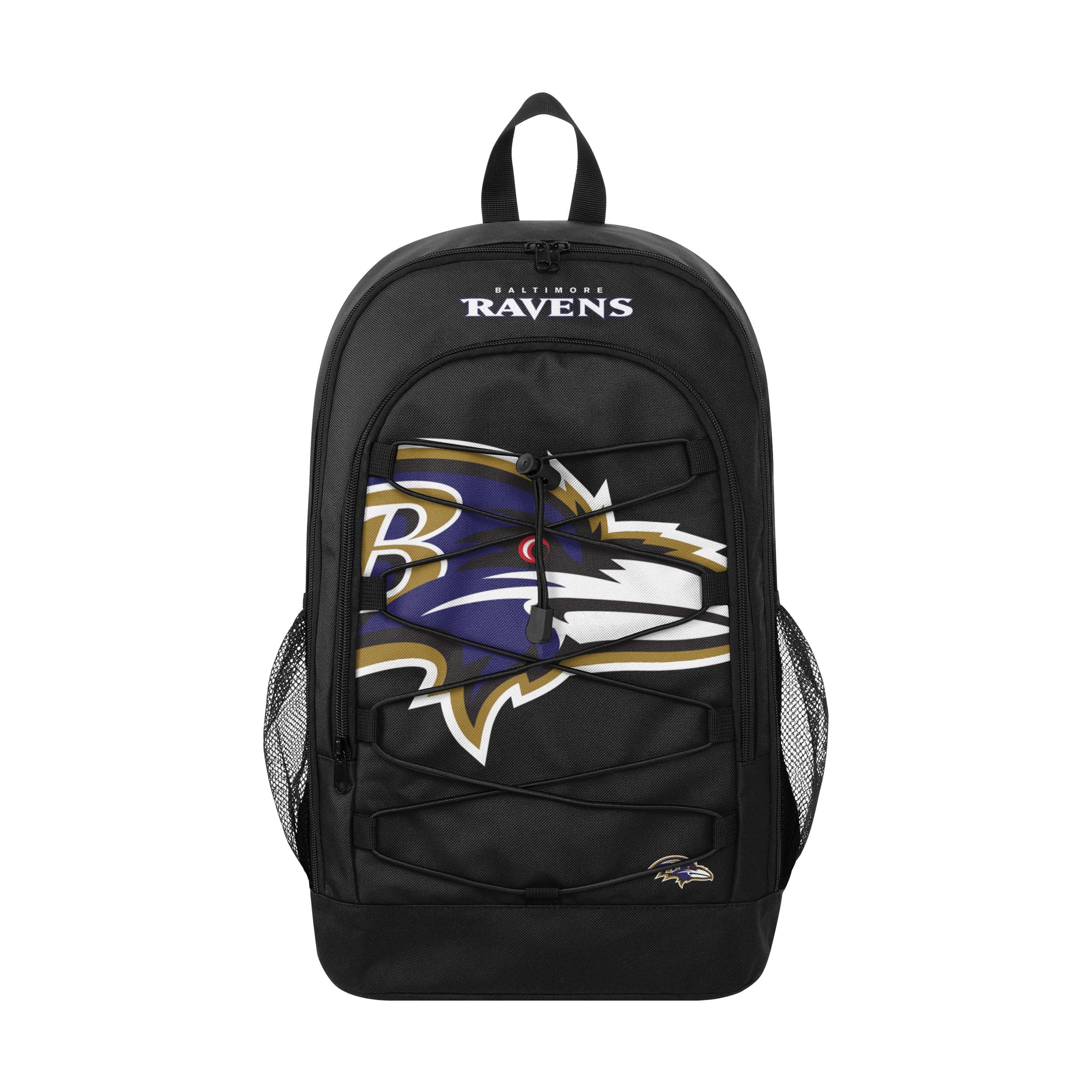 Baltimore Ravens NFL Big Logo Bungee Backpack