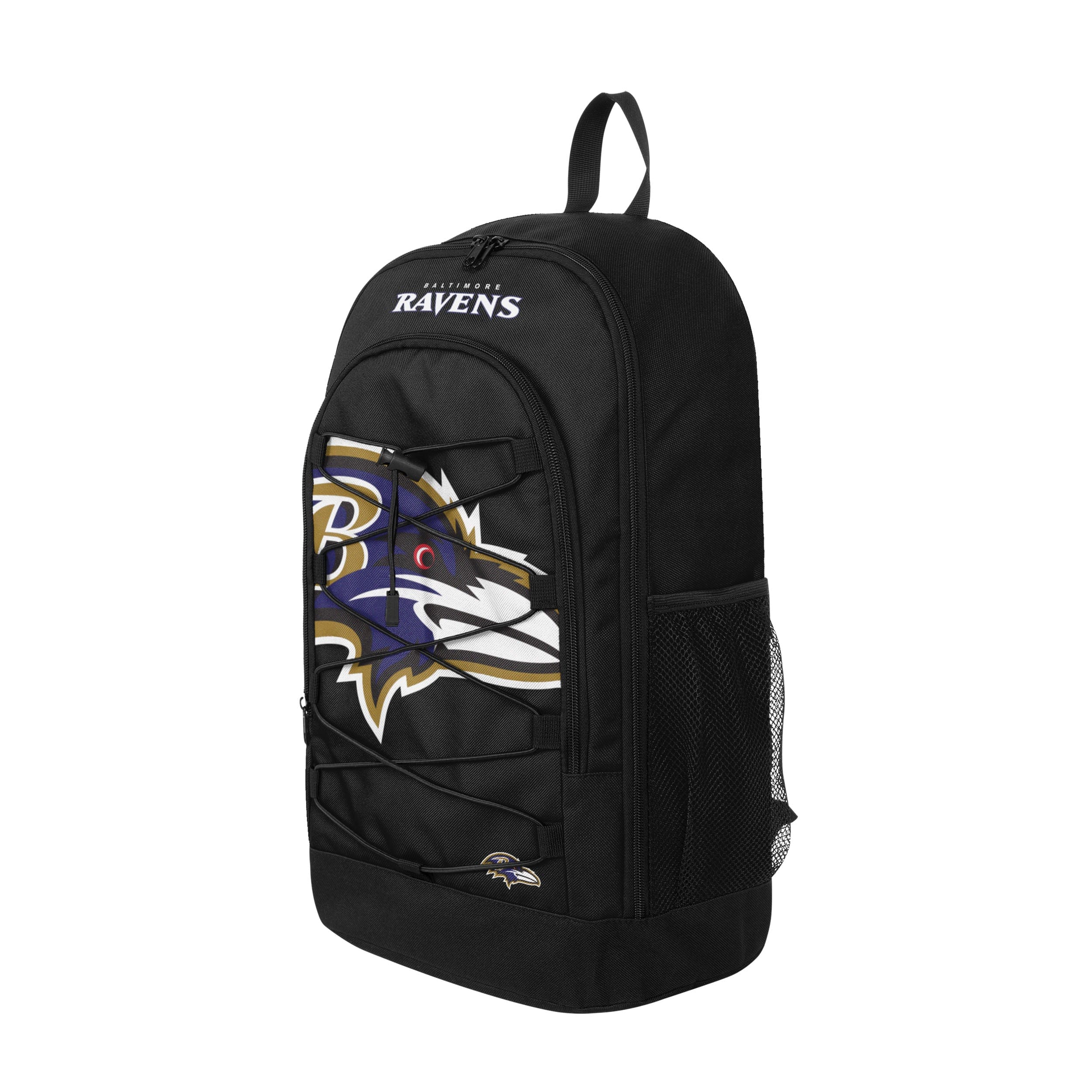 Baltimore Ravens NFL Big Logo Bungee Backpack - Image 2