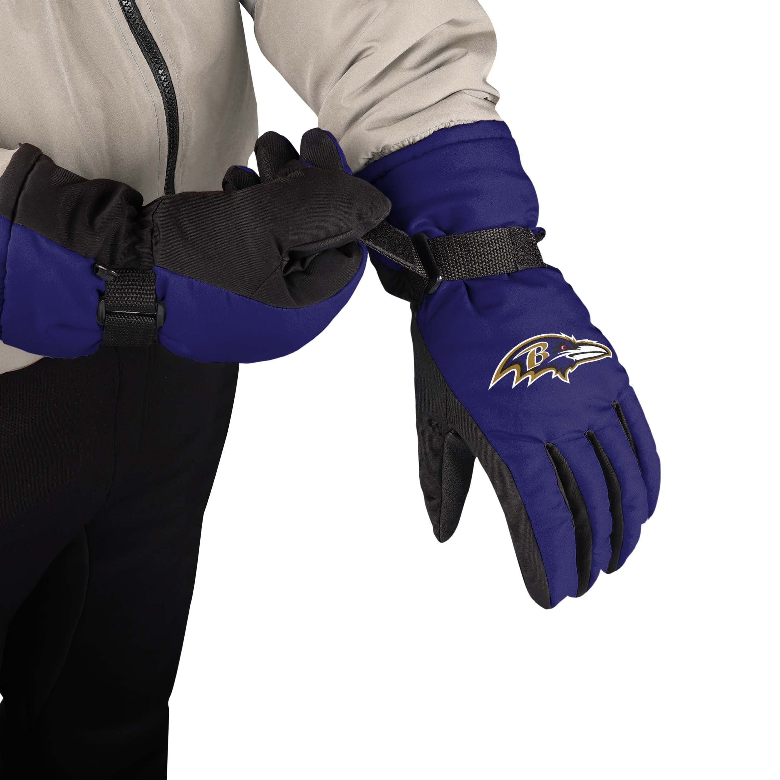 Baltimore Ravens NFL Big Logo Insulated Gloves - Image 2