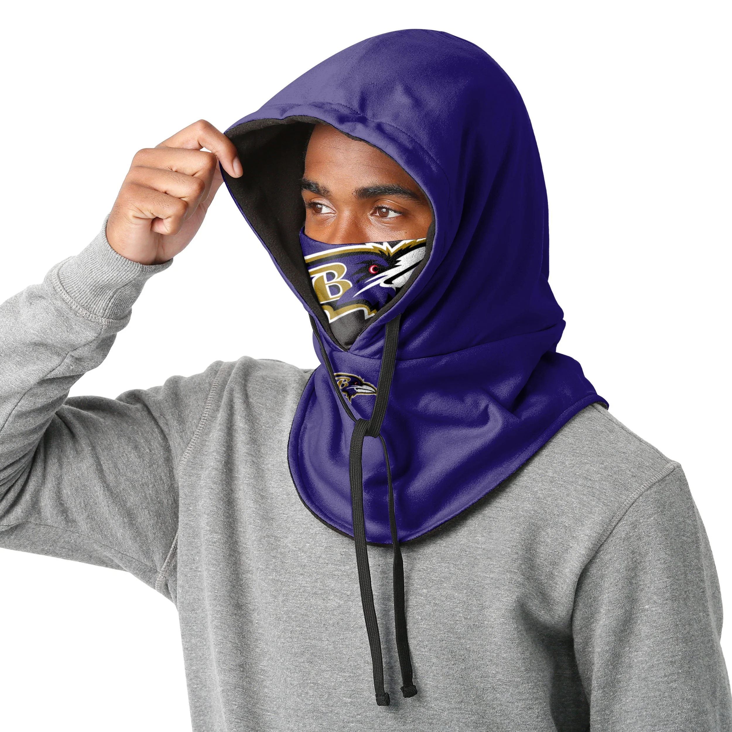 Baltimore Ravens NFL Drawstring Hooded Gaiter - Image 3