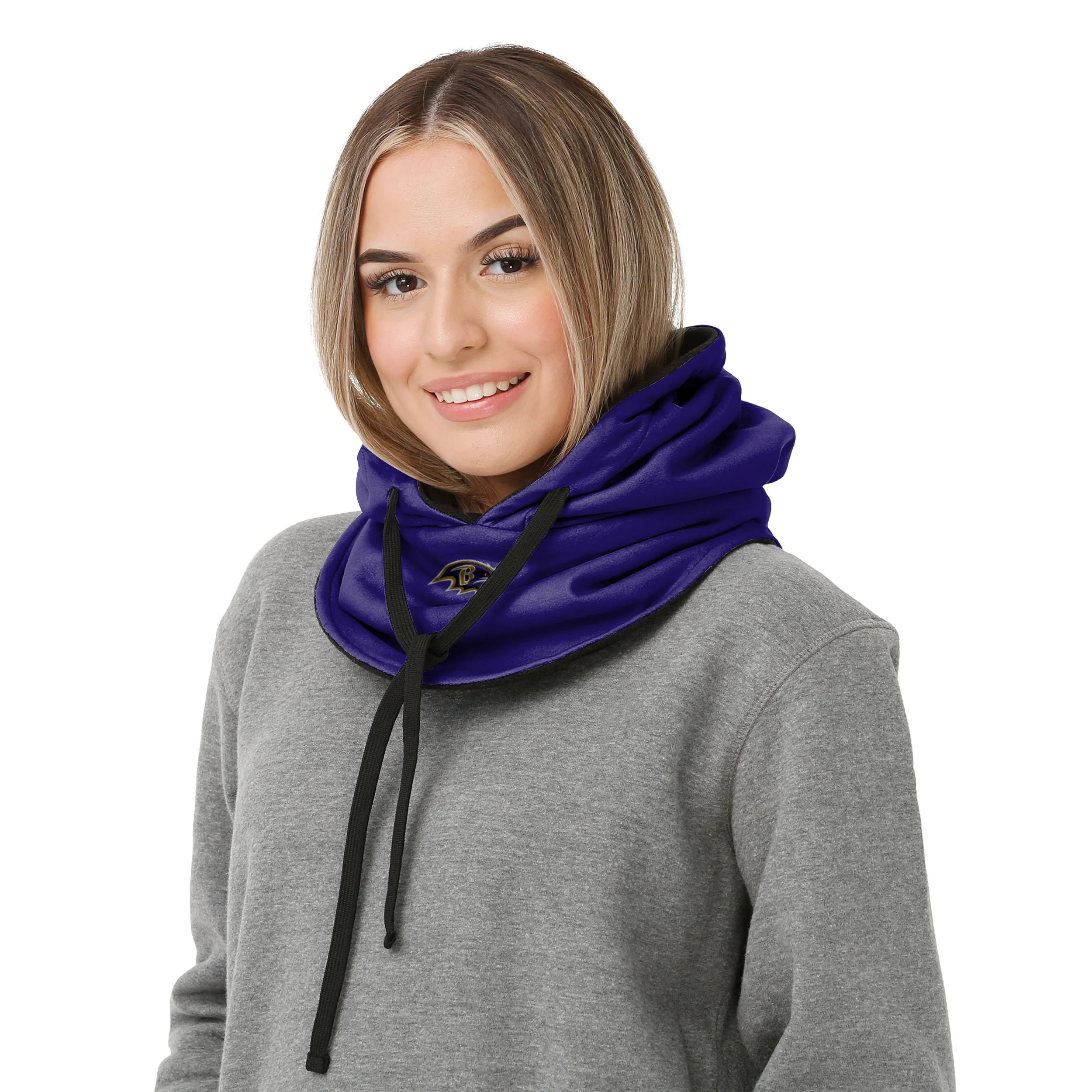Baltimore Ravens NFL Drawstring Hooded Gaiter - Image 4