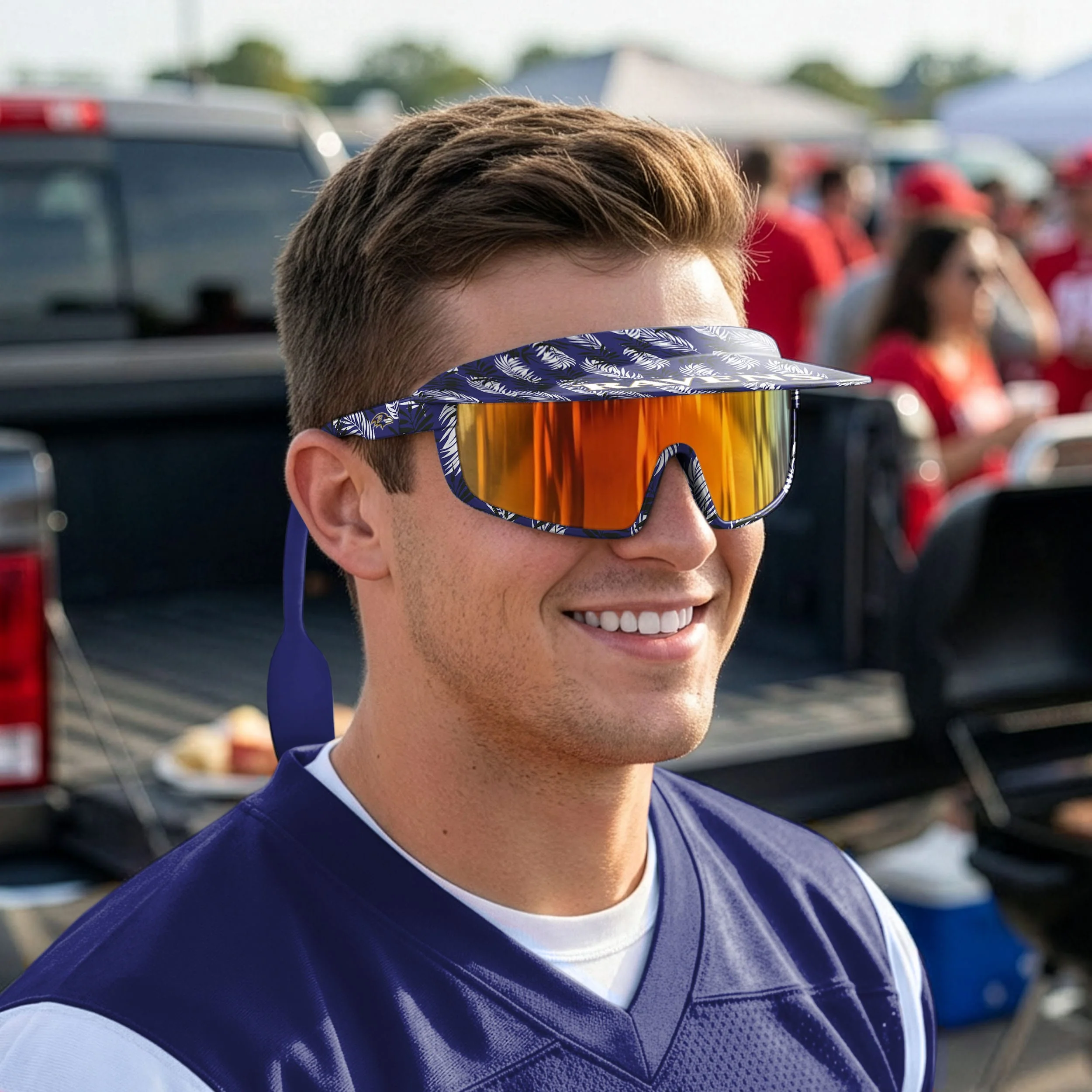 Baltimore Ravens NFL Floral Visor Sunglasses - Image 4