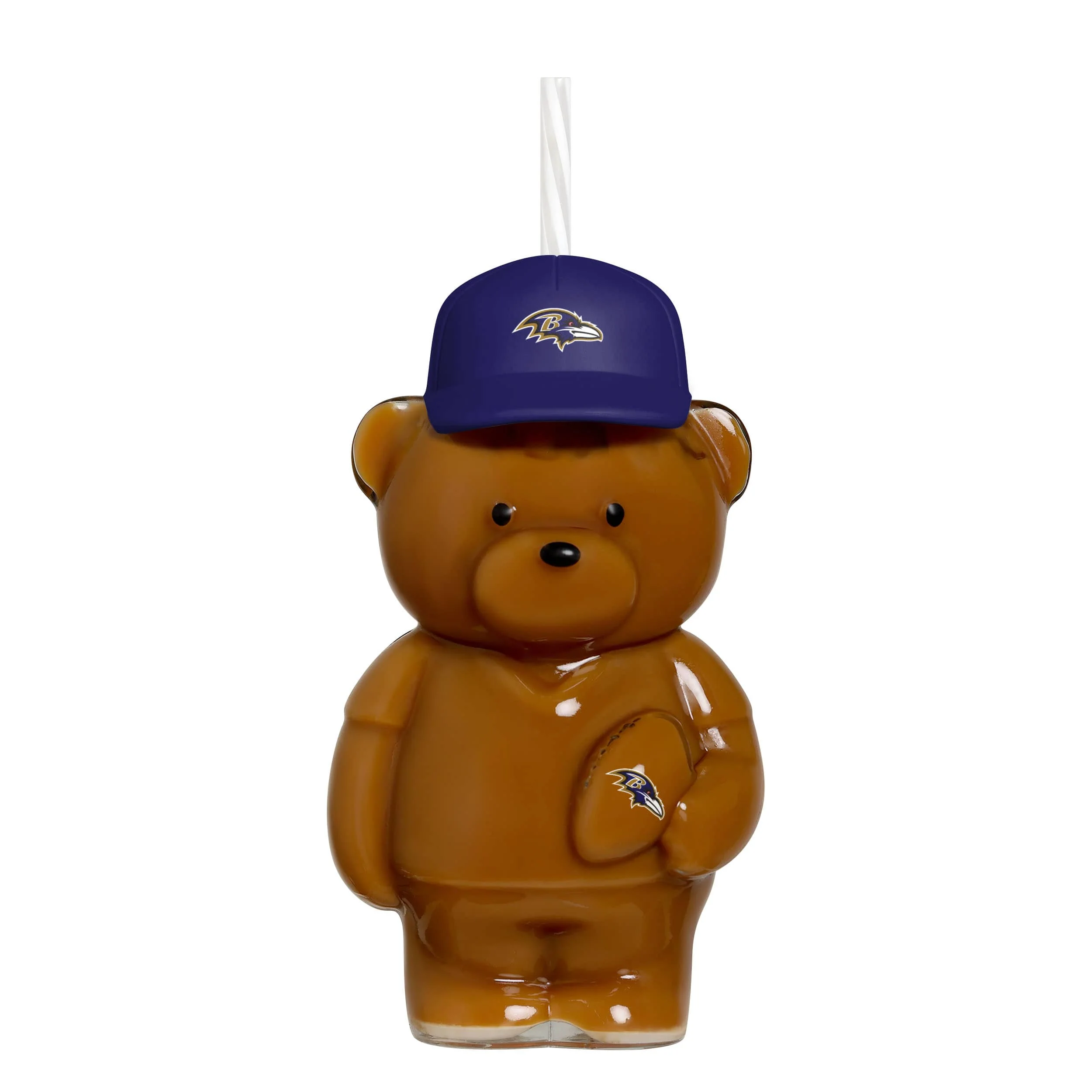 Baltimore Ravens NFL Glass Bear Tumbler (PREORDER - SHIPS LATE JUNE) - Image 2