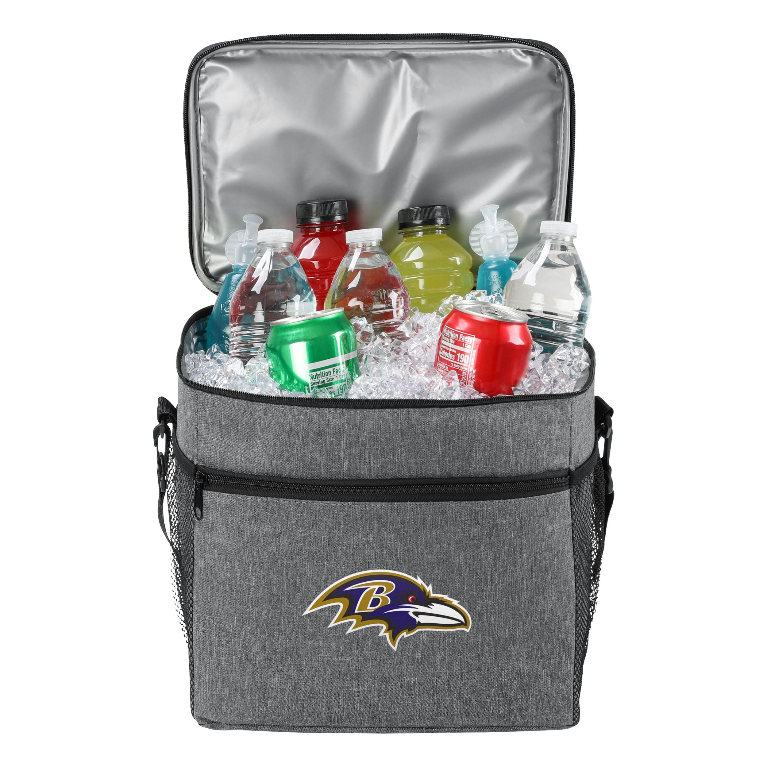 Baltimore Ravens NFL Heather Grey Tailgate 24 Pack Cooler - Image 3