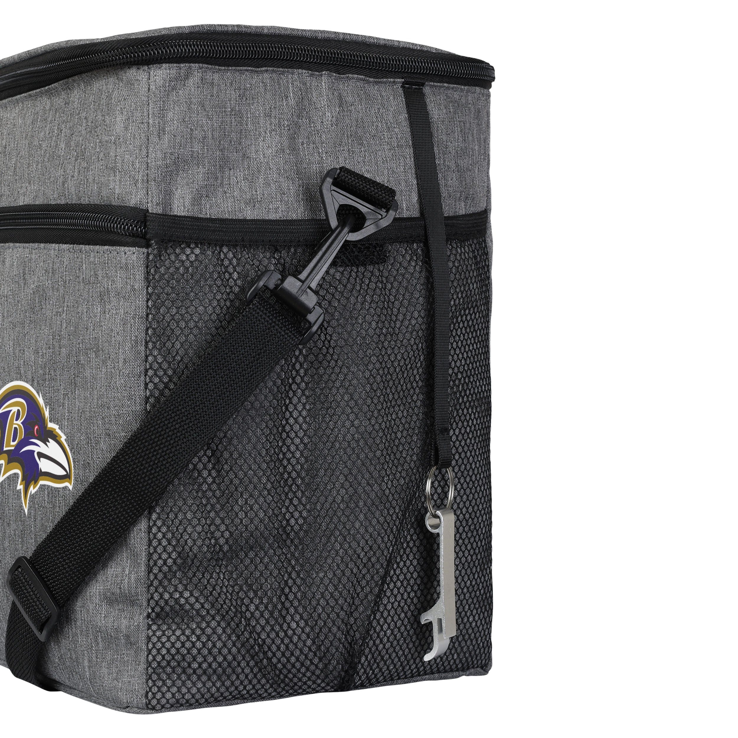 Baltimore Ravens NFL Heather Grey Tailgate 24 Pack Cooler - Image 4