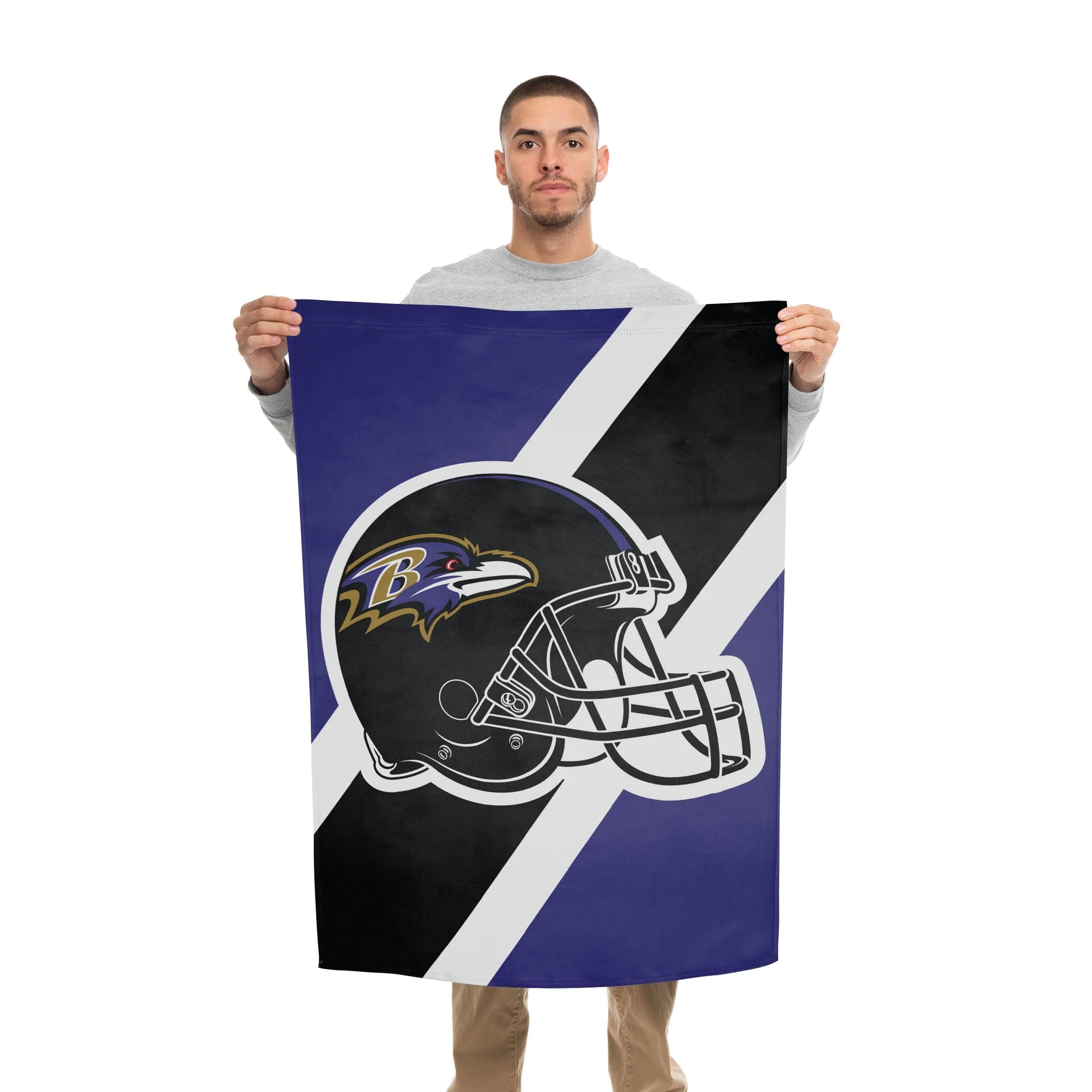 Baltimore Ravens NFL Helmet Vertical Flag - Image 2