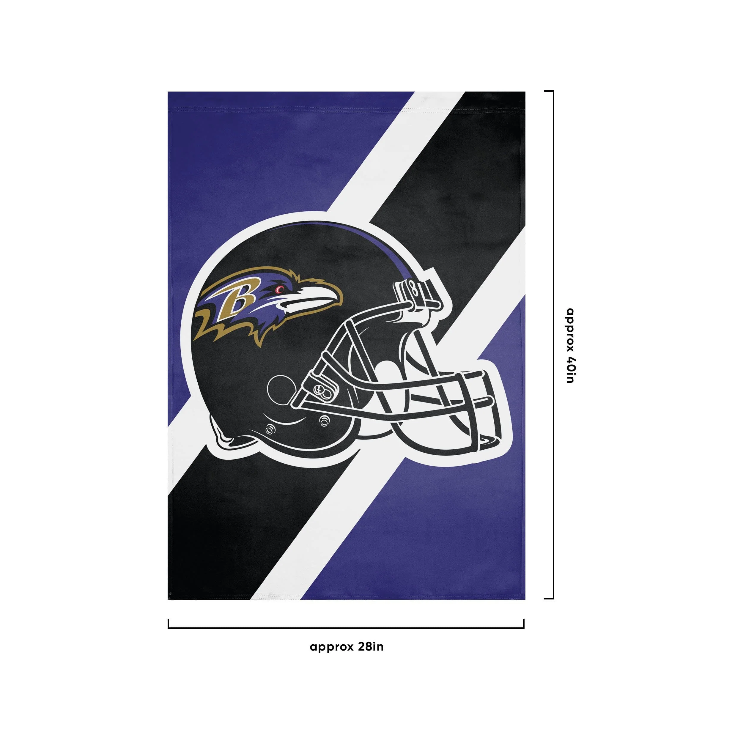 Baltimore Ravens NFL Helmet Vertical Flag - Image 3