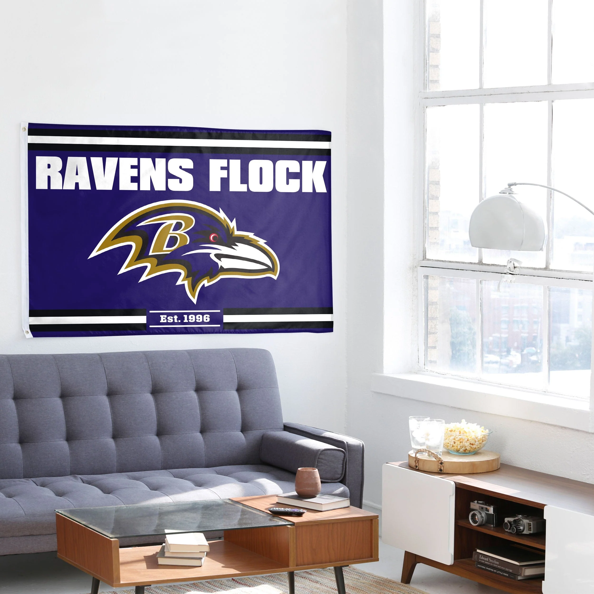 Baltimore Ravens NFL Horizontal Slogan Flag - Image 4
