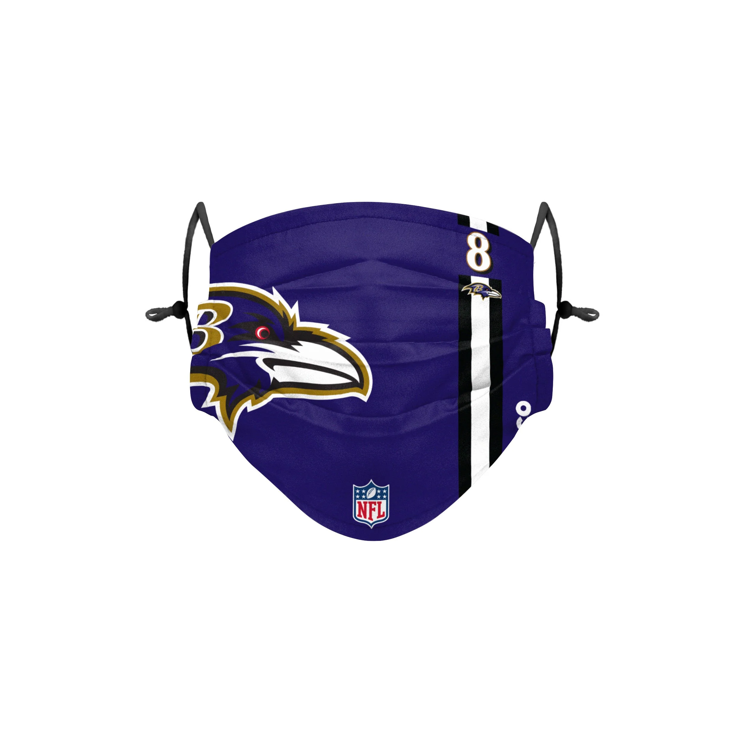 Baltimore Ravens NFL Lamar Jackson On-Field Sideline Logo Face Cover