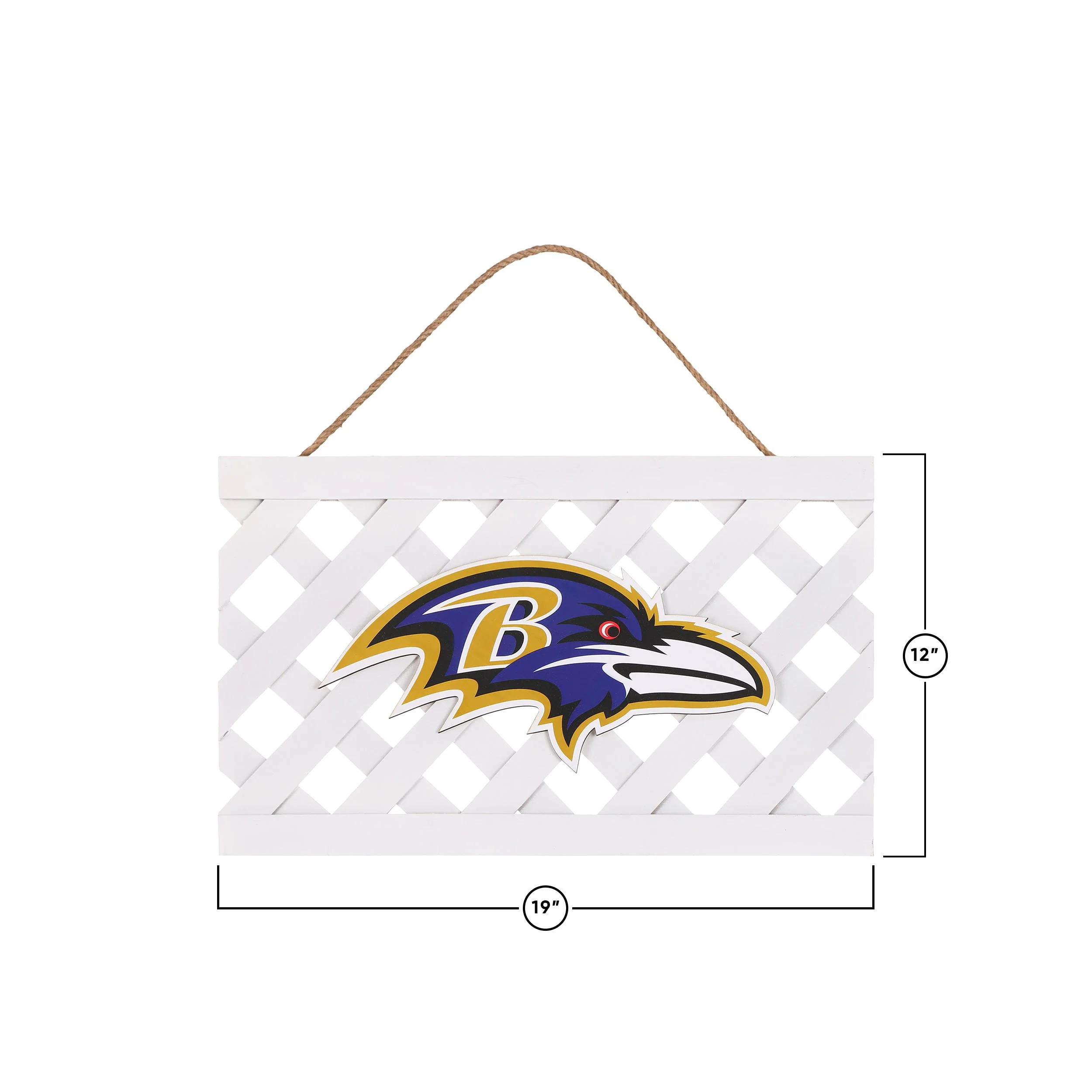 Baltimore Ravens NFL Lattice Garden Sign - Image 3