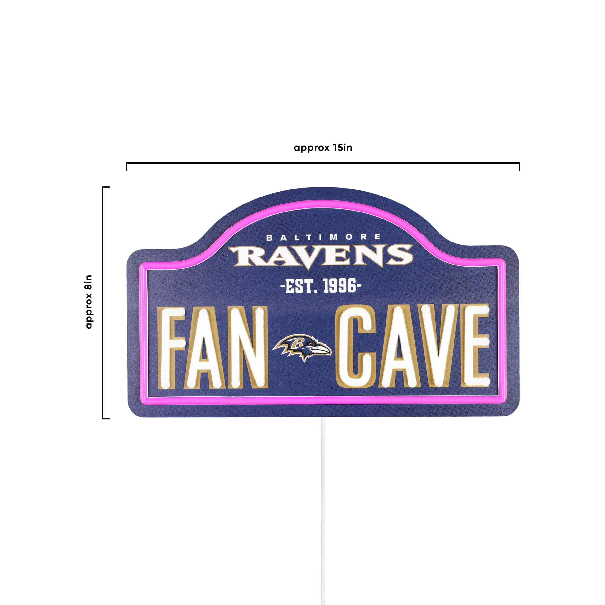 Baltimore Ravens NFL LED Neon Fancave Sign - Image 4