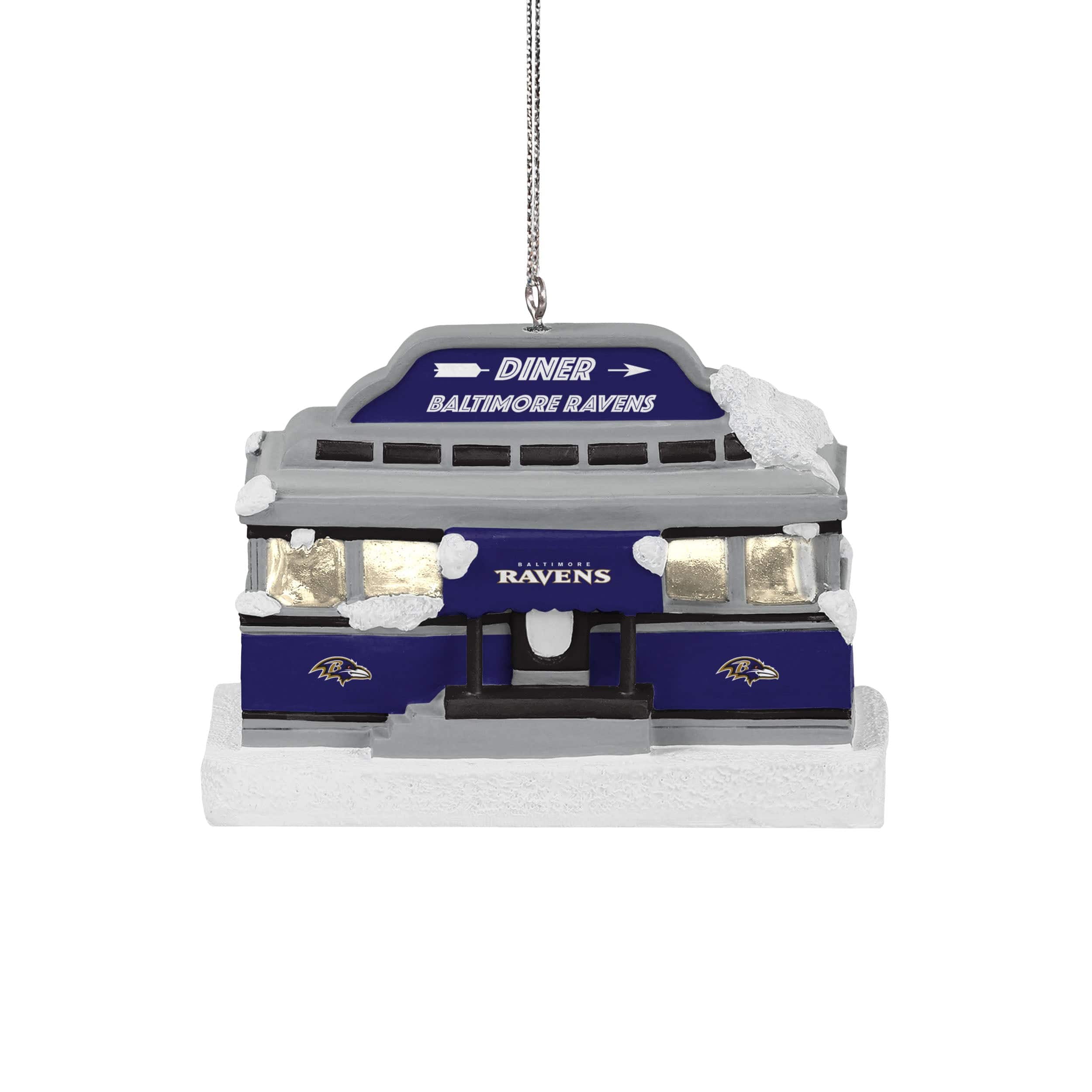 Baltimore Ravens NFL Light Up Diner Ornament