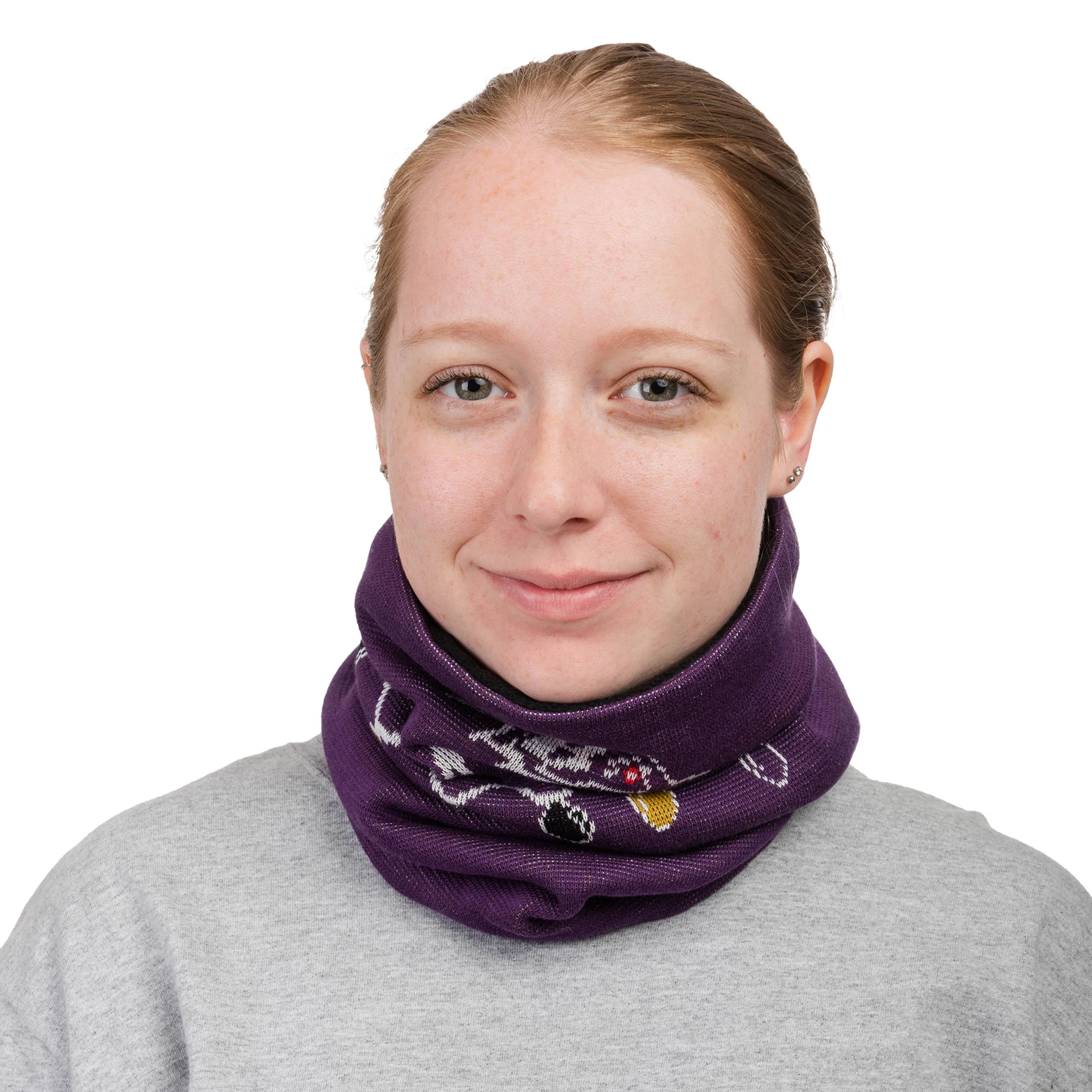 Baltimore Ravens NFL Light Up Knit Gaiter Scarf - Image 4