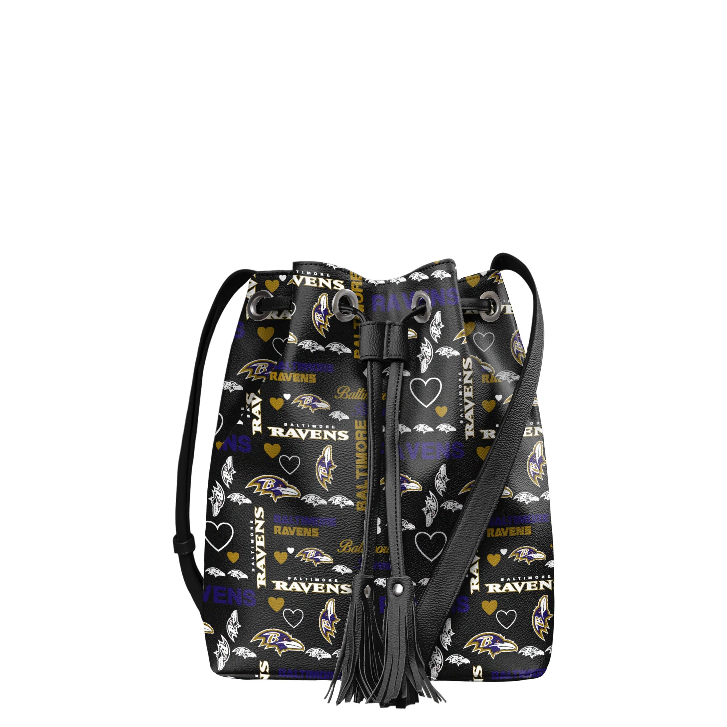Baltimore Ravens NFL Logo Love Cinch Purse