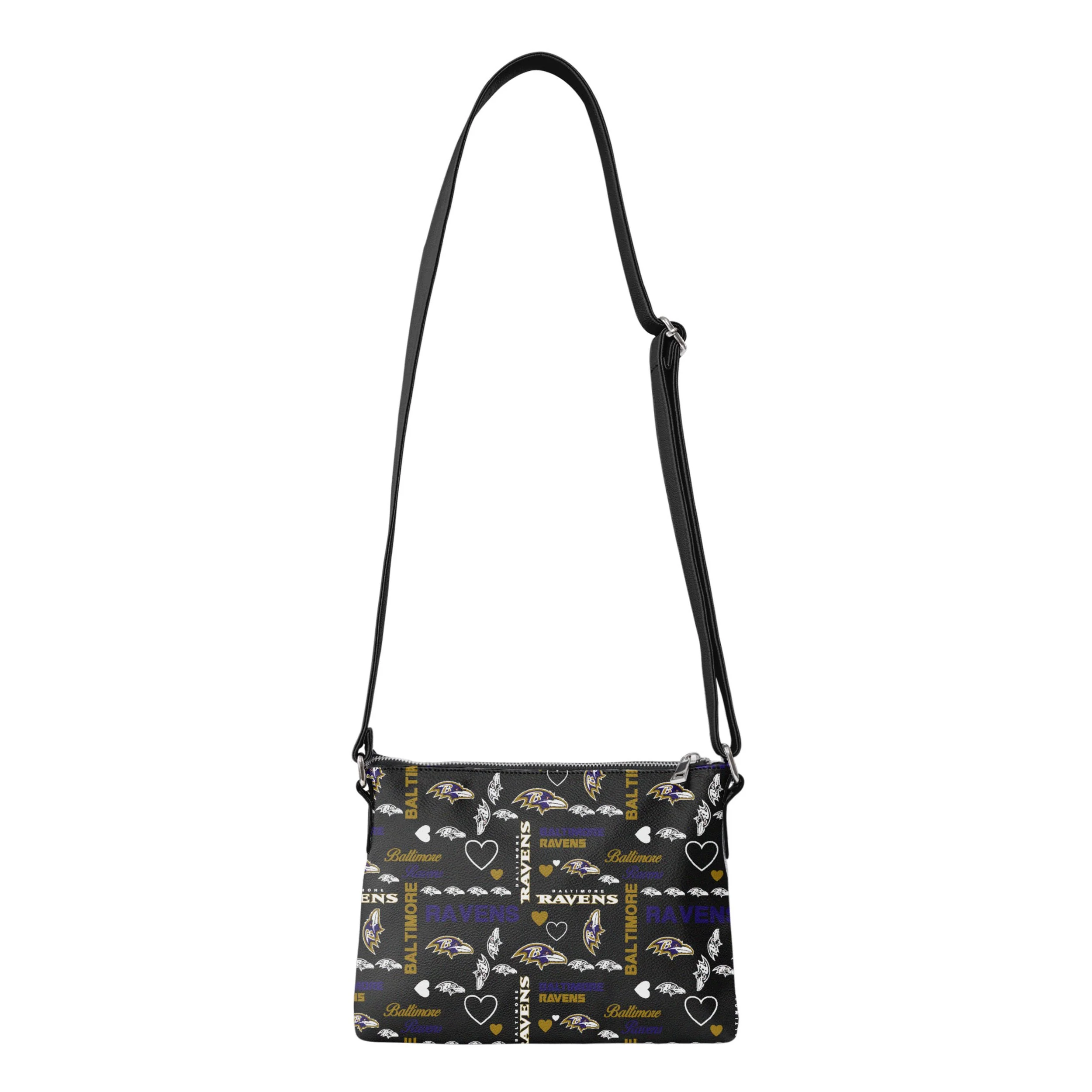 Baltimore Ravens NFL Logo Love Crossbody Purse - Image 5