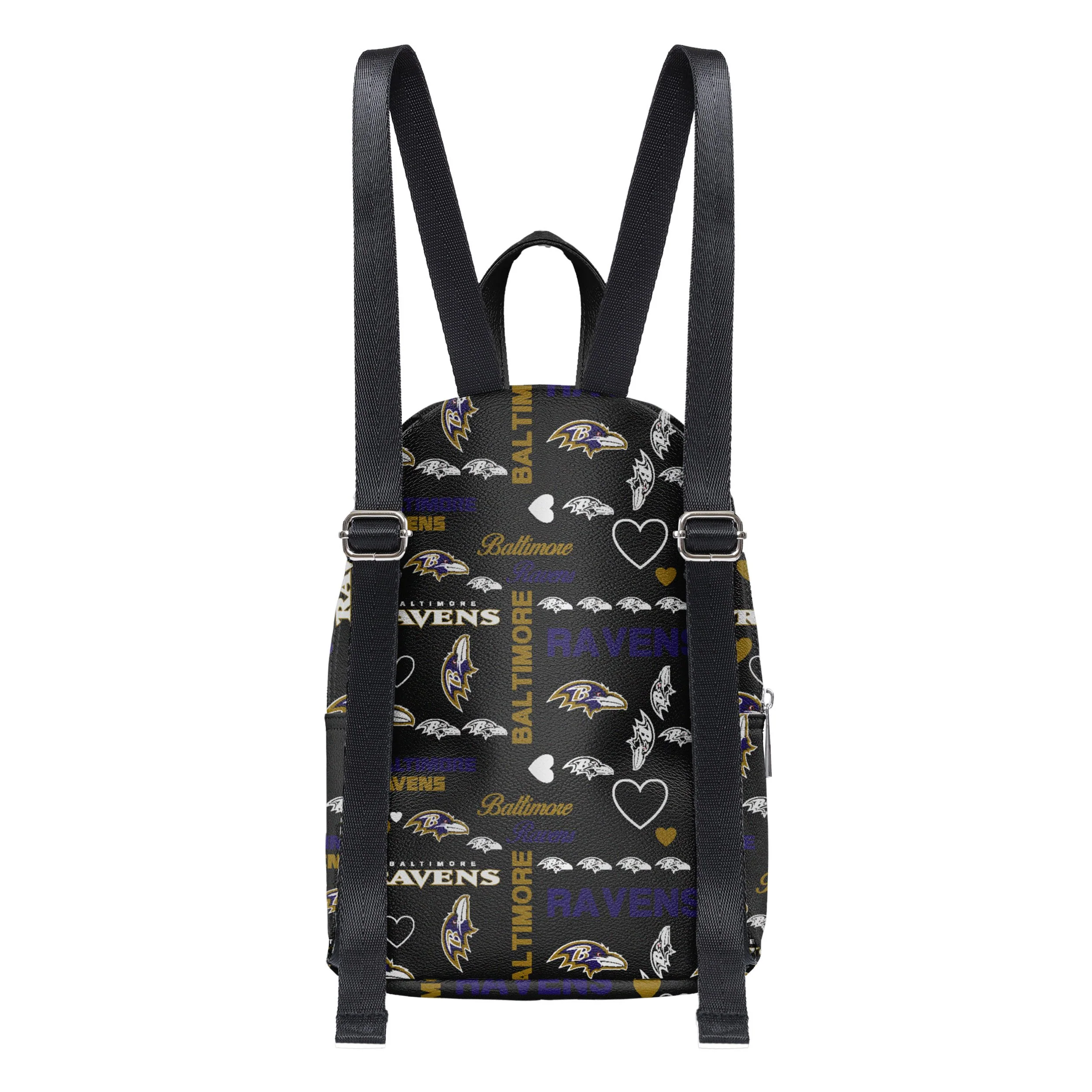 Baltimore Ravens NFL Logo Love Mini Backpack - Image 5