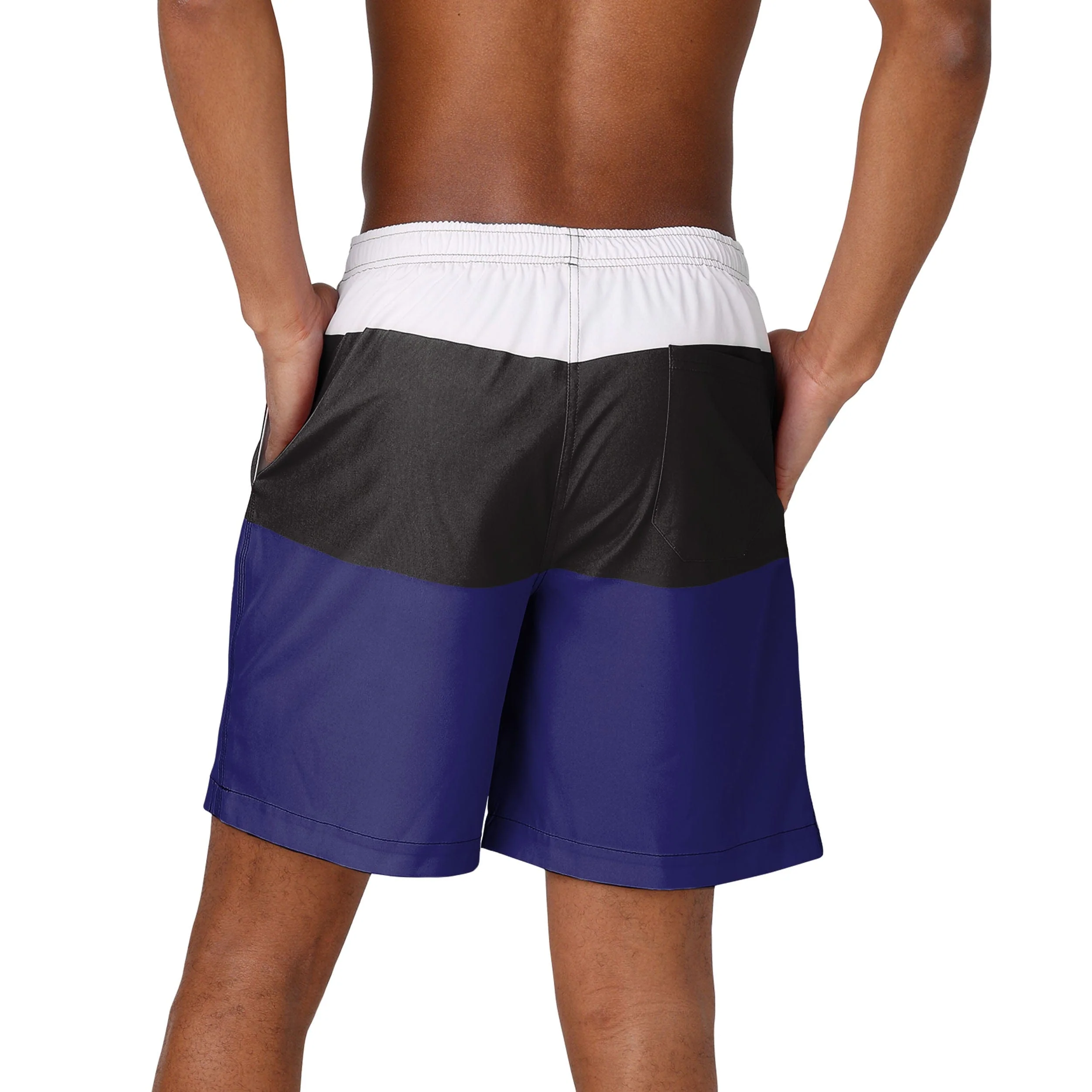 Baltimore Ravens NFL Mens 3 Stripe Big Logo Swimming Trunks - Image 3