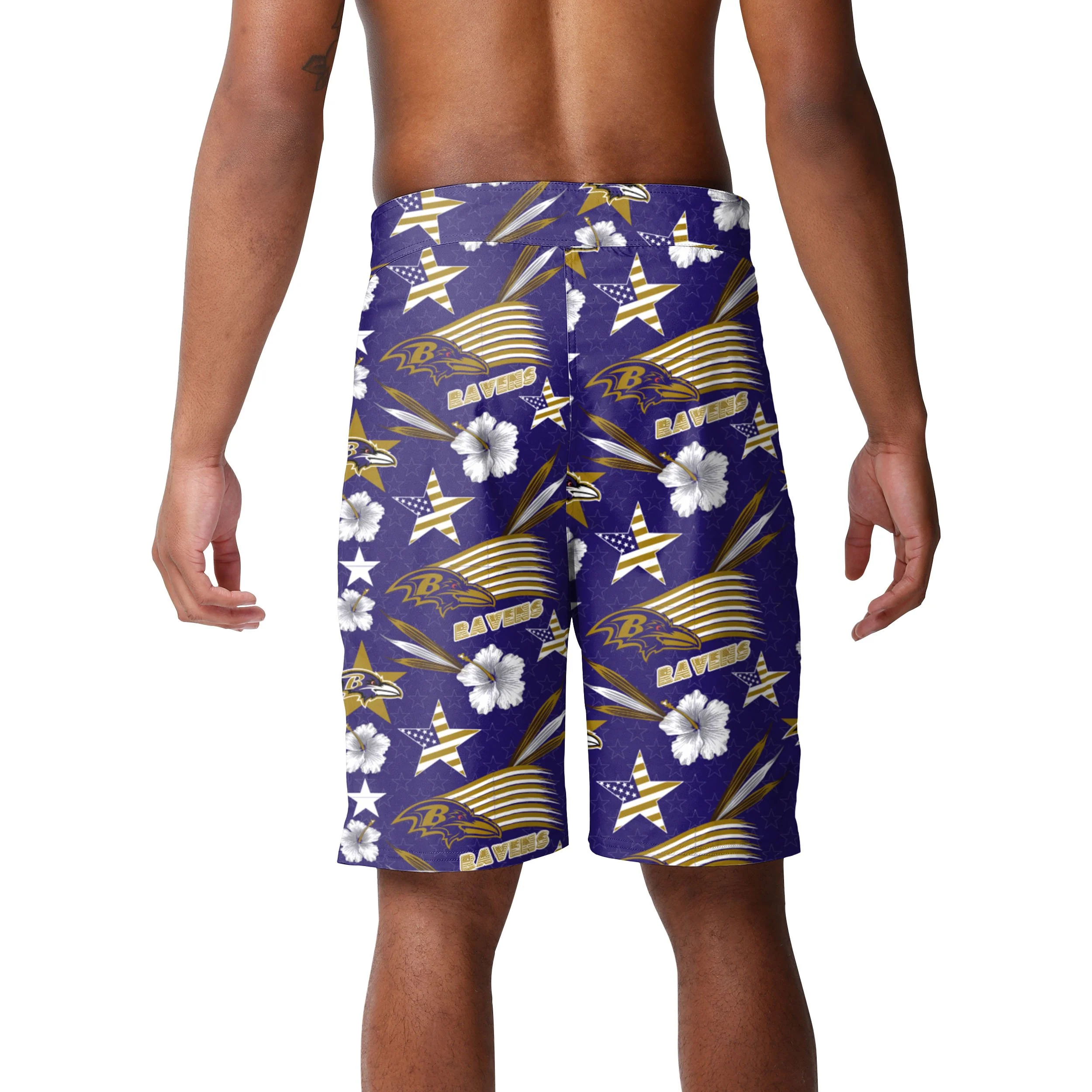 Baltimore Ravens NFL Mens Americana Boardshorts - Image 3