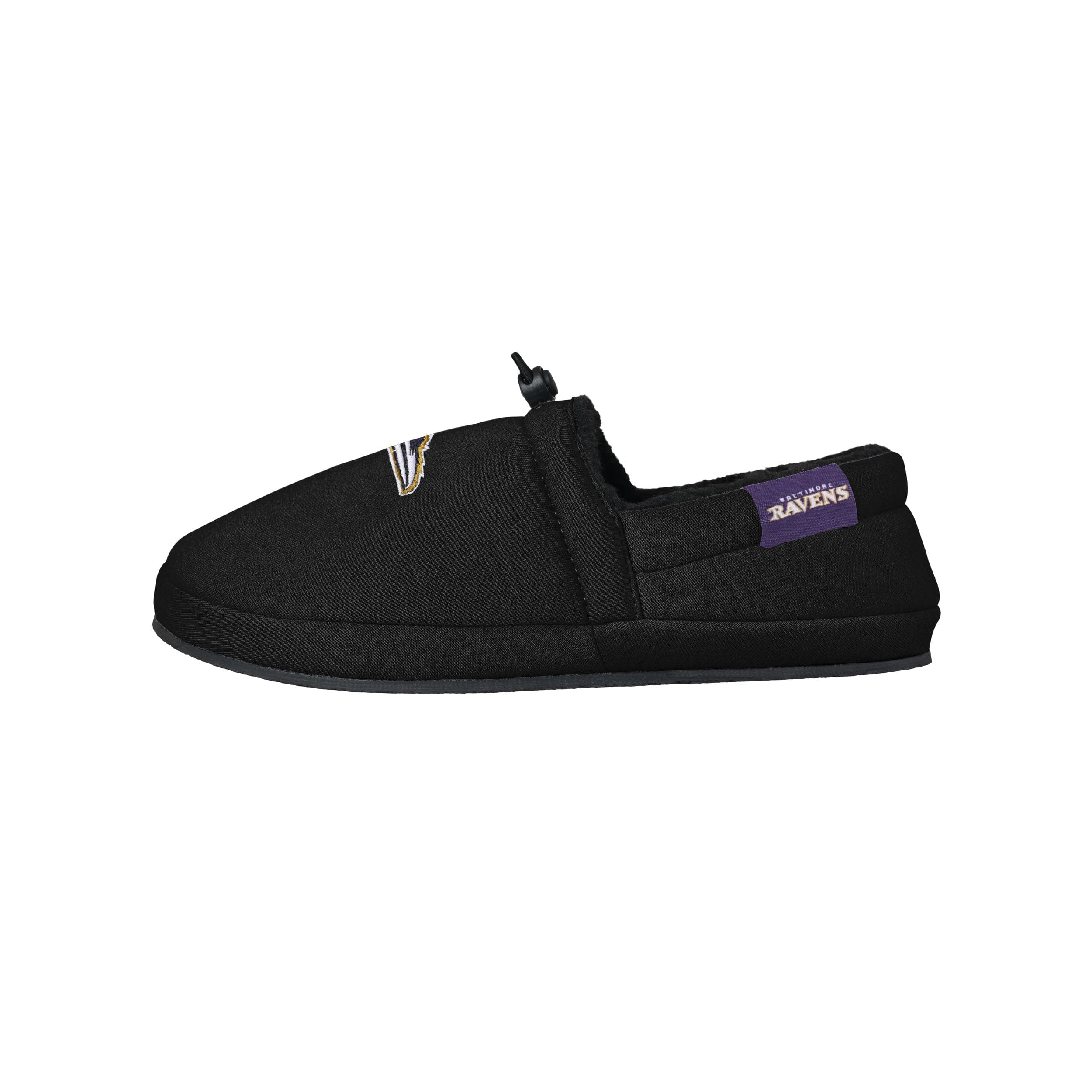 Baltimore Ravens NFL Mens Big Logo Athletic Moccasin Slippers - Image 2