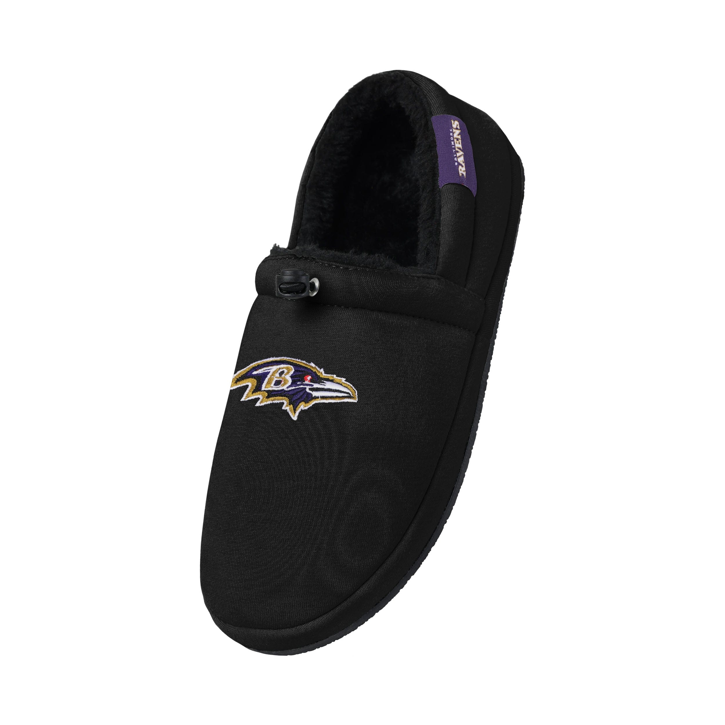 Baltimore Ravens NFL Mens Big Logo Athletic Moccasin Slippers - Image 3