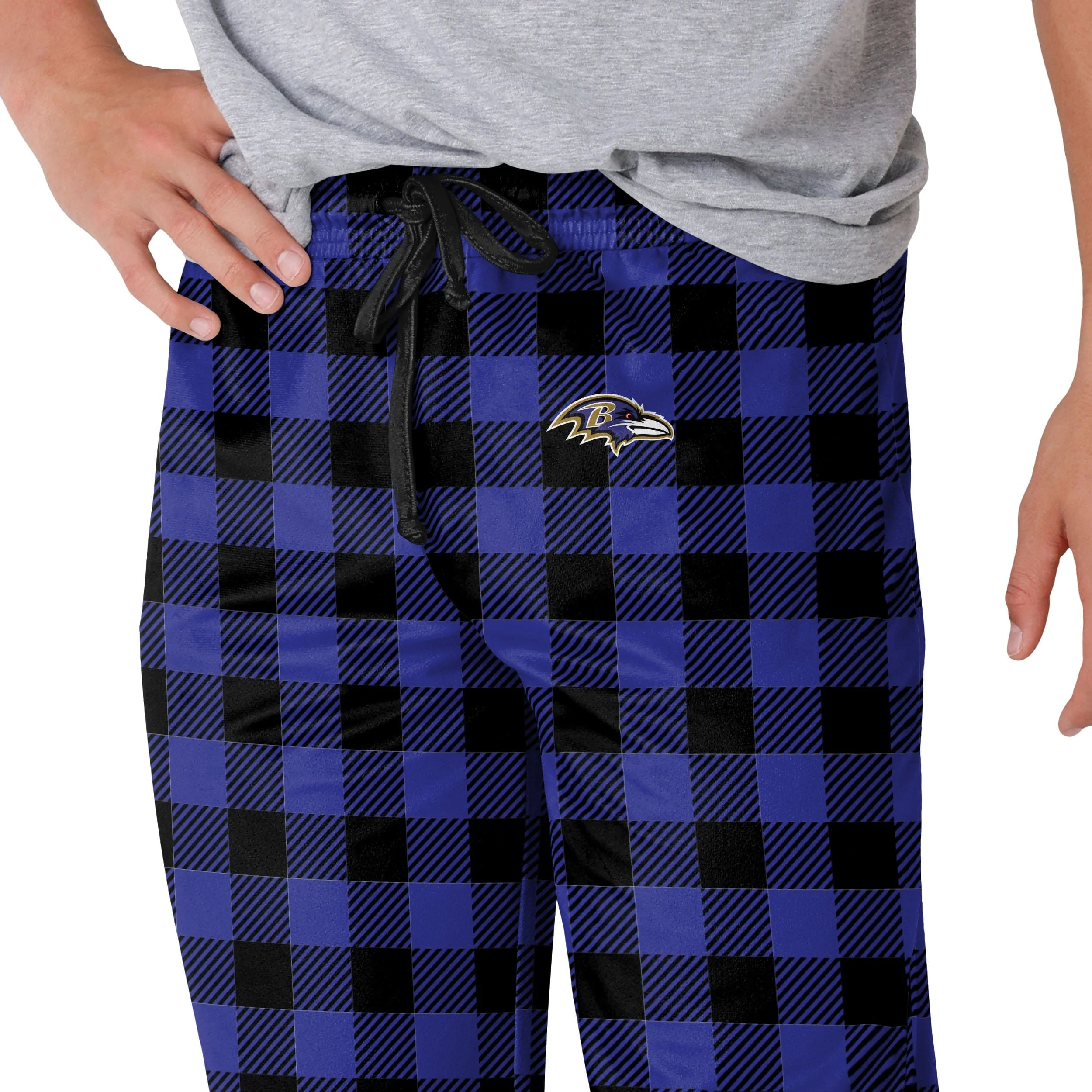 Baltimore Ravens NFL Mens Buffalo Check Lounge Pants - Image 3
