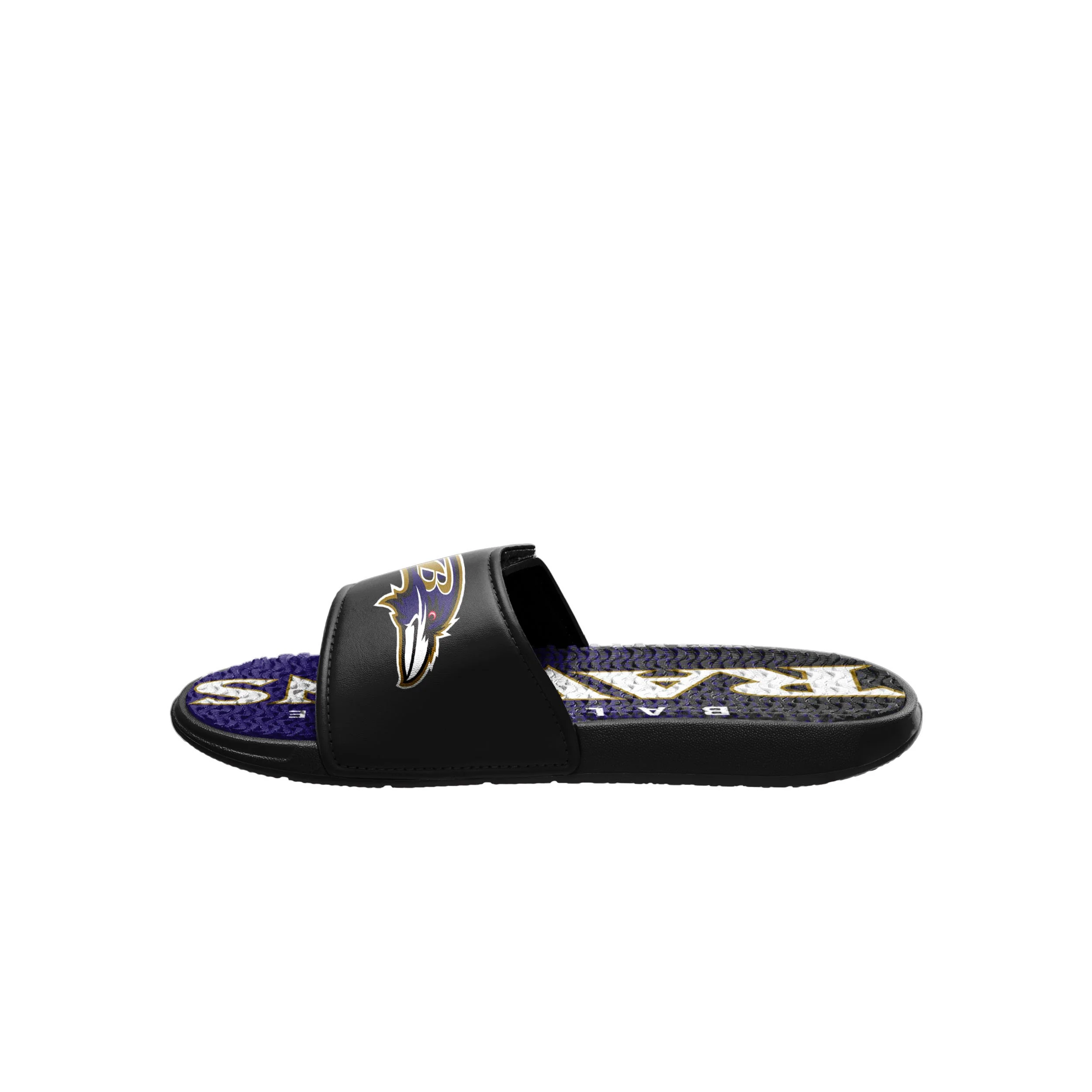Baltimore Ravens NFL Mens Gradient Wordmark Gel Slide - Image 4