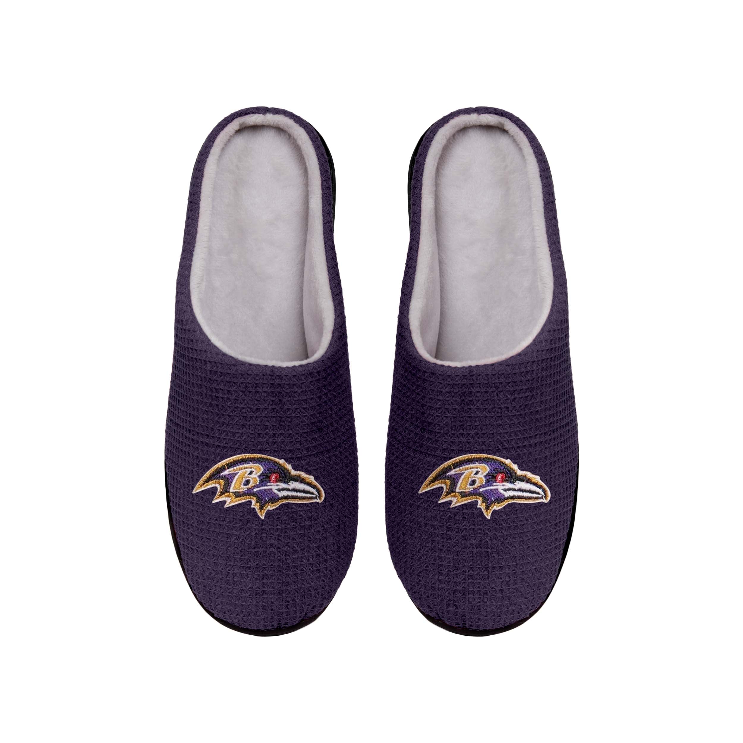 Baltimore Ravens NFL Mens Memory Foam Slide Slippers - Image 2