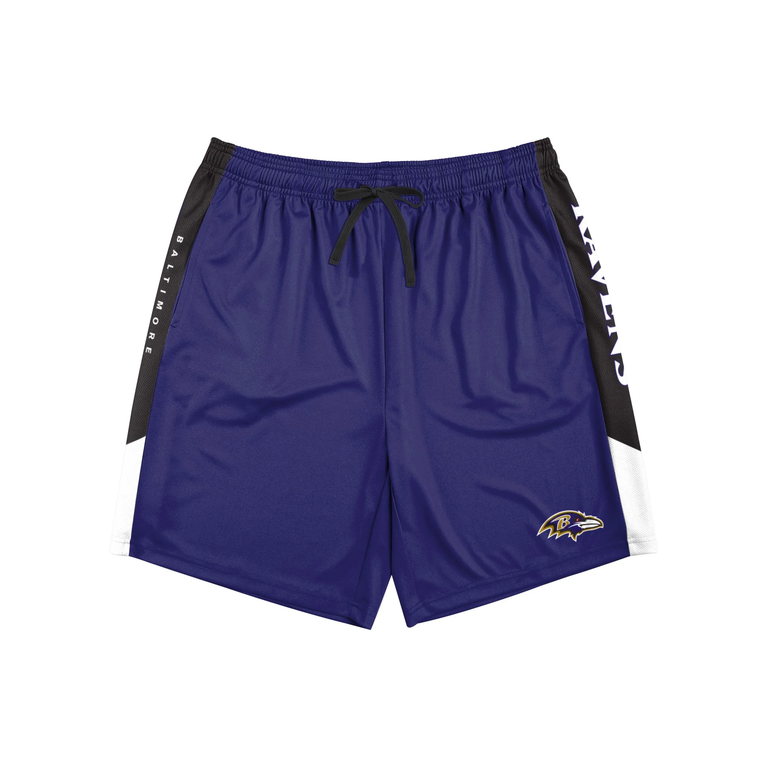 Baltimore Ravens NFL Mens Side Stripe Training Shorts - Image 4