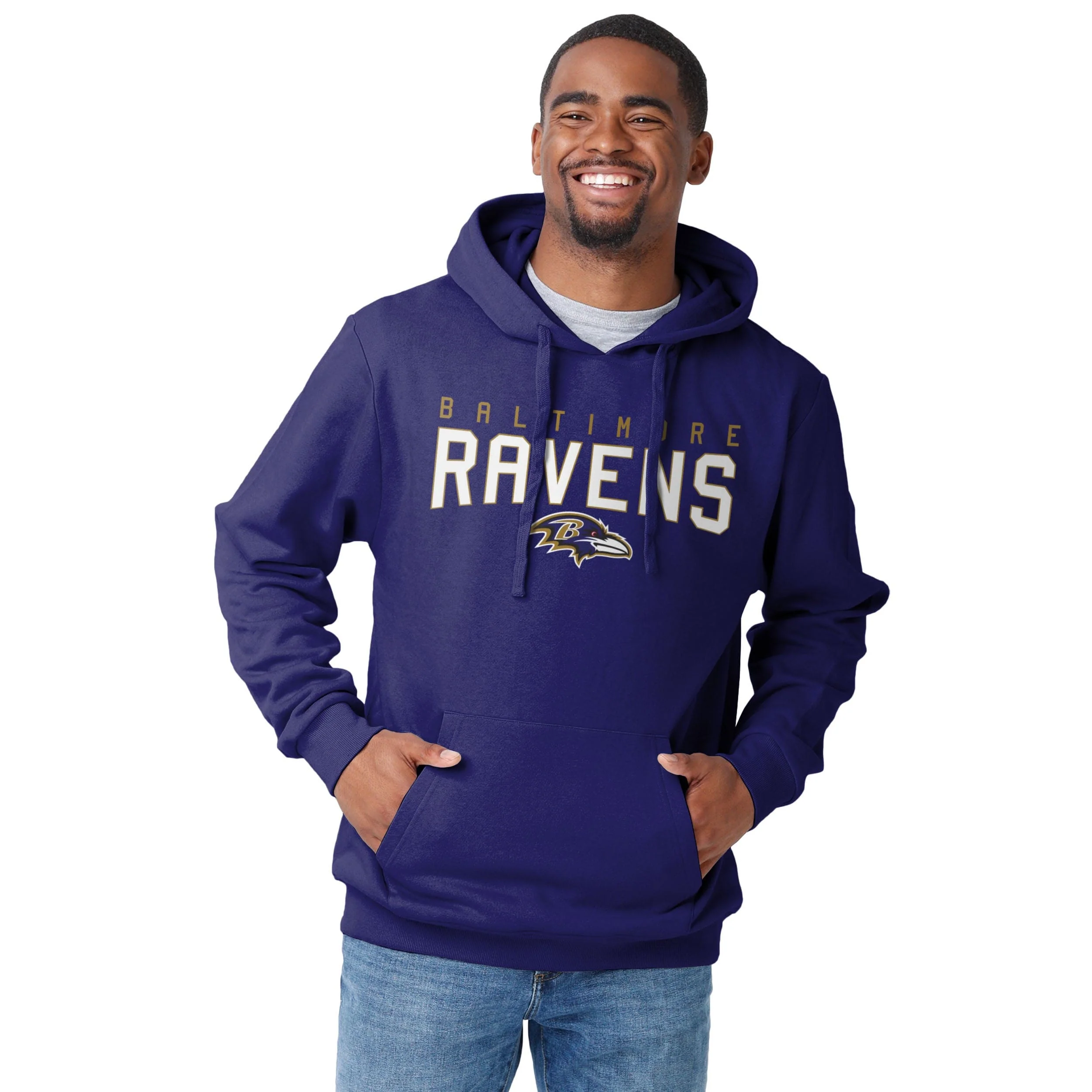 Baltimore Ravens NFL Mens Solid Hoodie