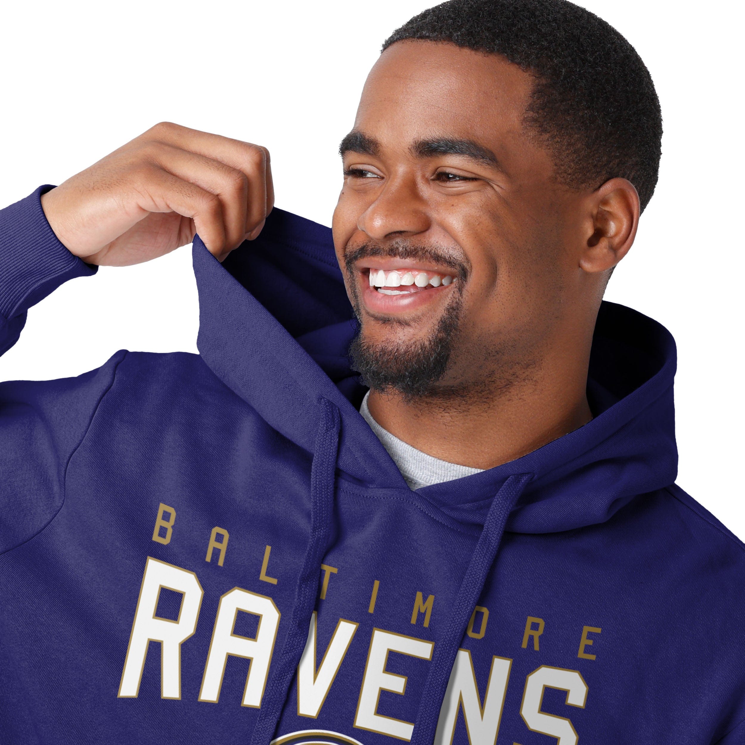 Baltimore Ravens NFL Mens Solid Hoodie - Image 4