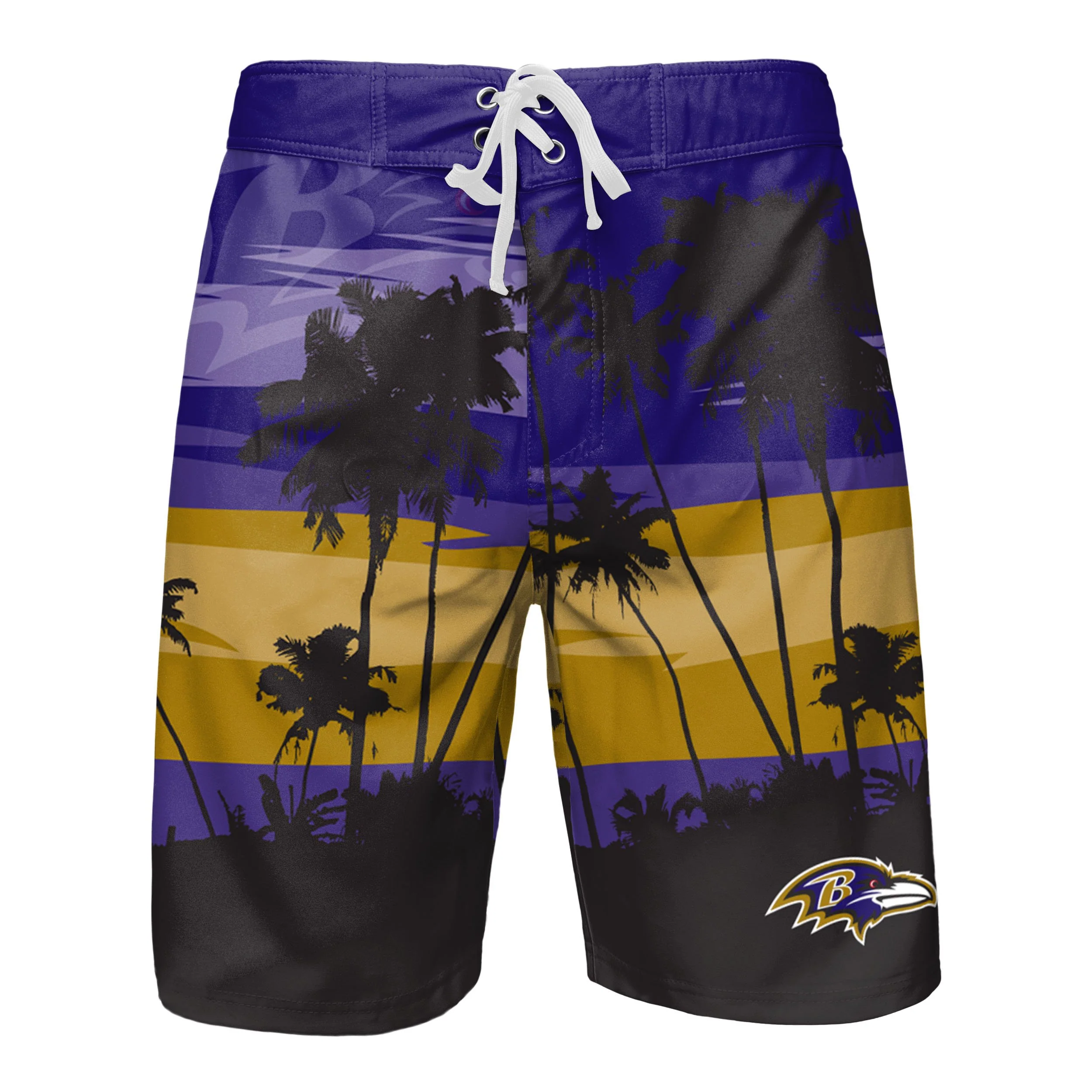Baltimore Ravens NFL Mens Sunset Boardshorts