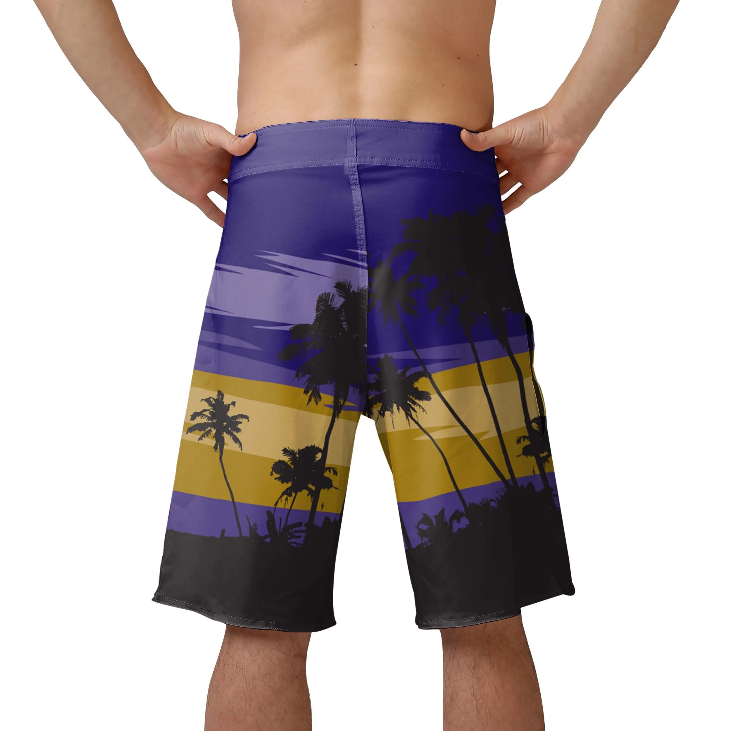 Baltimore Ravens NFL Mens Sunset Boardshorts - Image 3