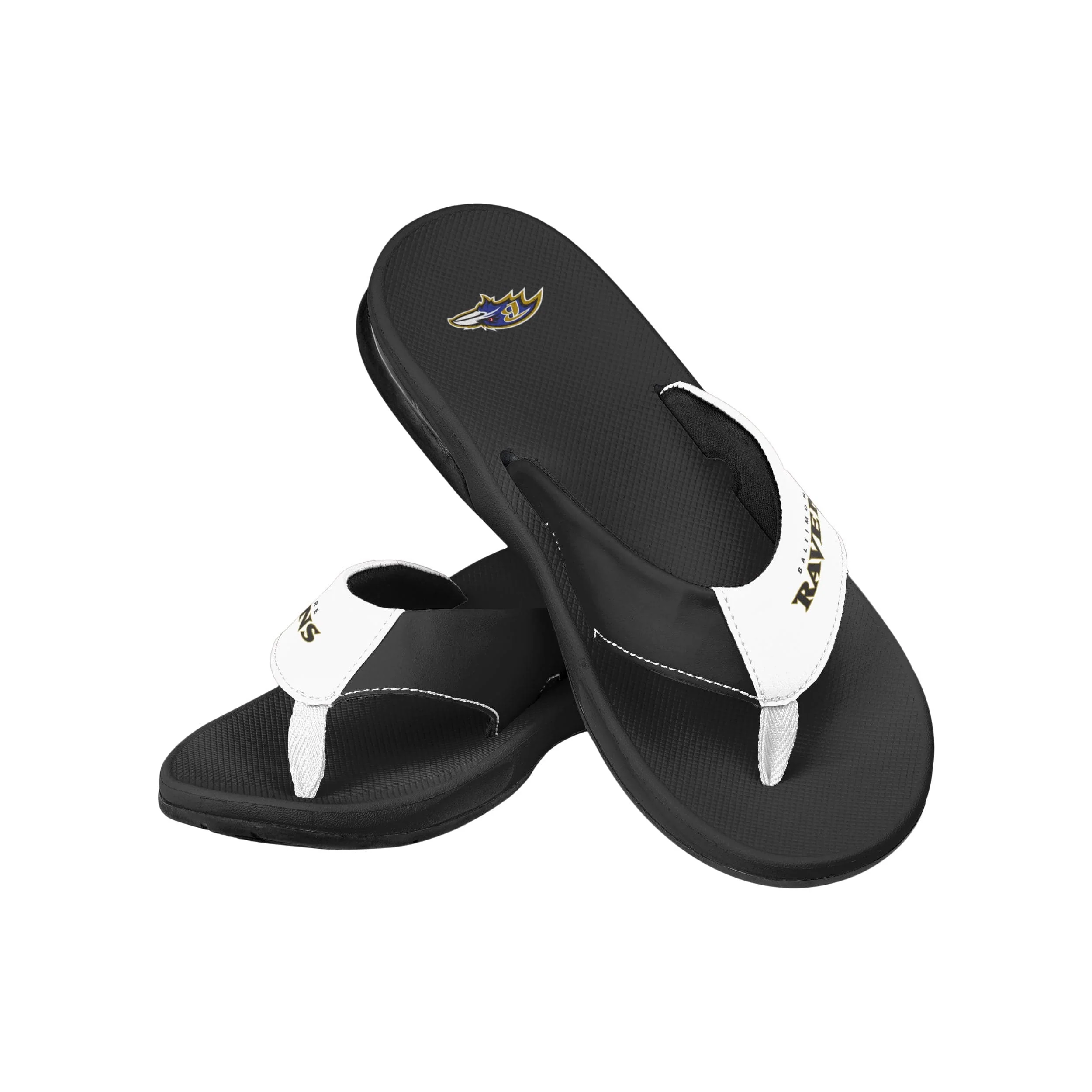 Baltimore Ravens NFL Mens Team Color Contour Flip Flops