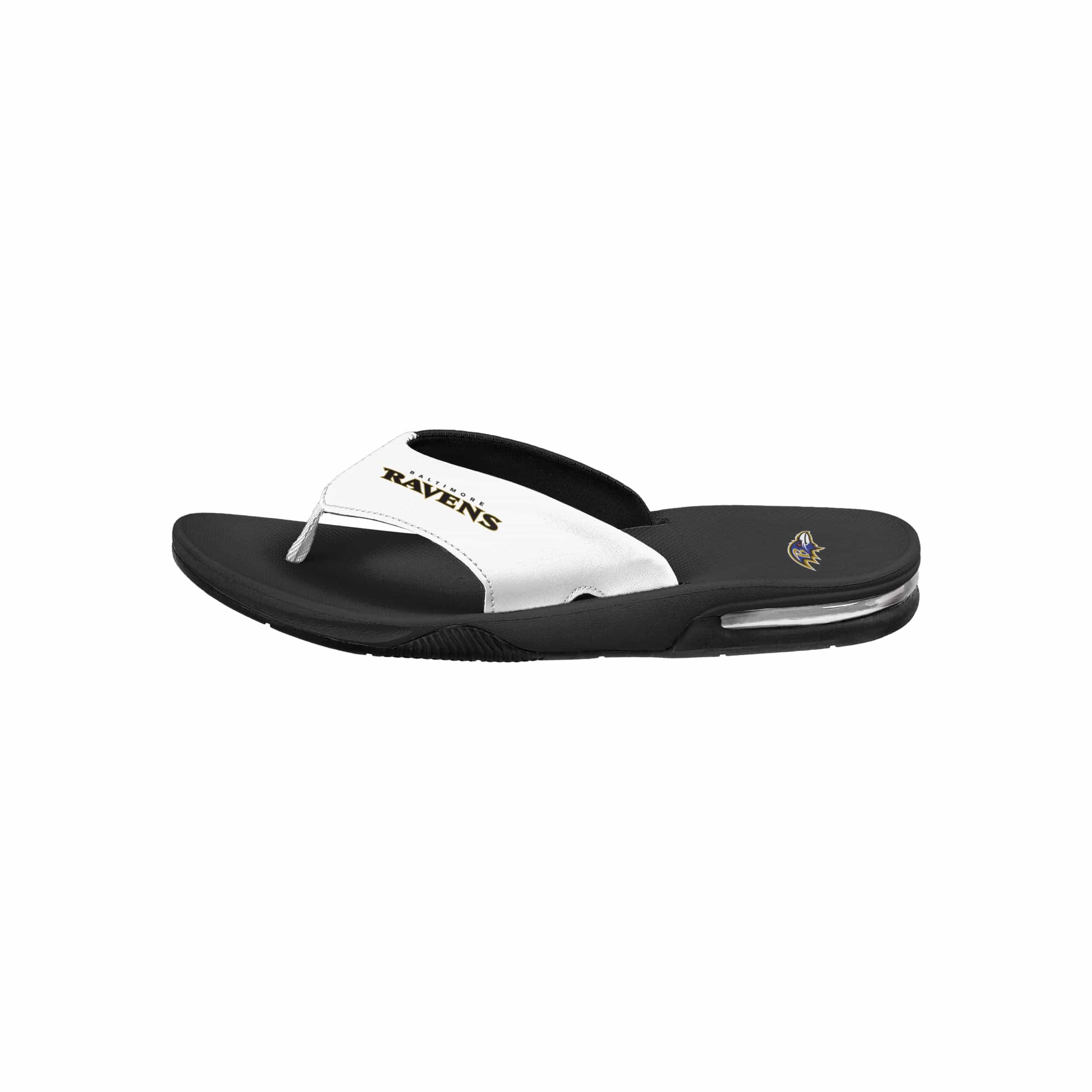 Baltimore Ravens NFL Mens Team Color Contour Flip Flops - Image 5