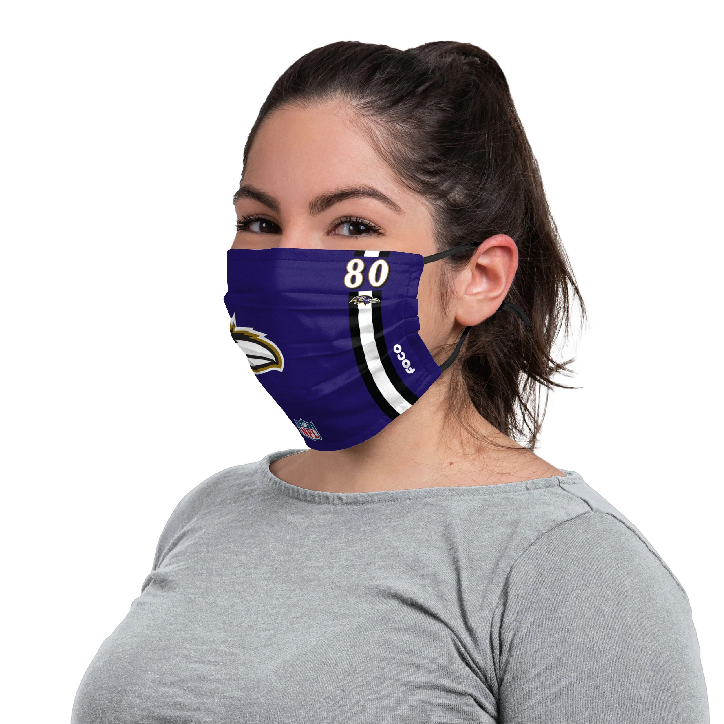 Baltimore Ravens NFL Miles Boykin On-Field Sideline Logo Face Cover - Image 3