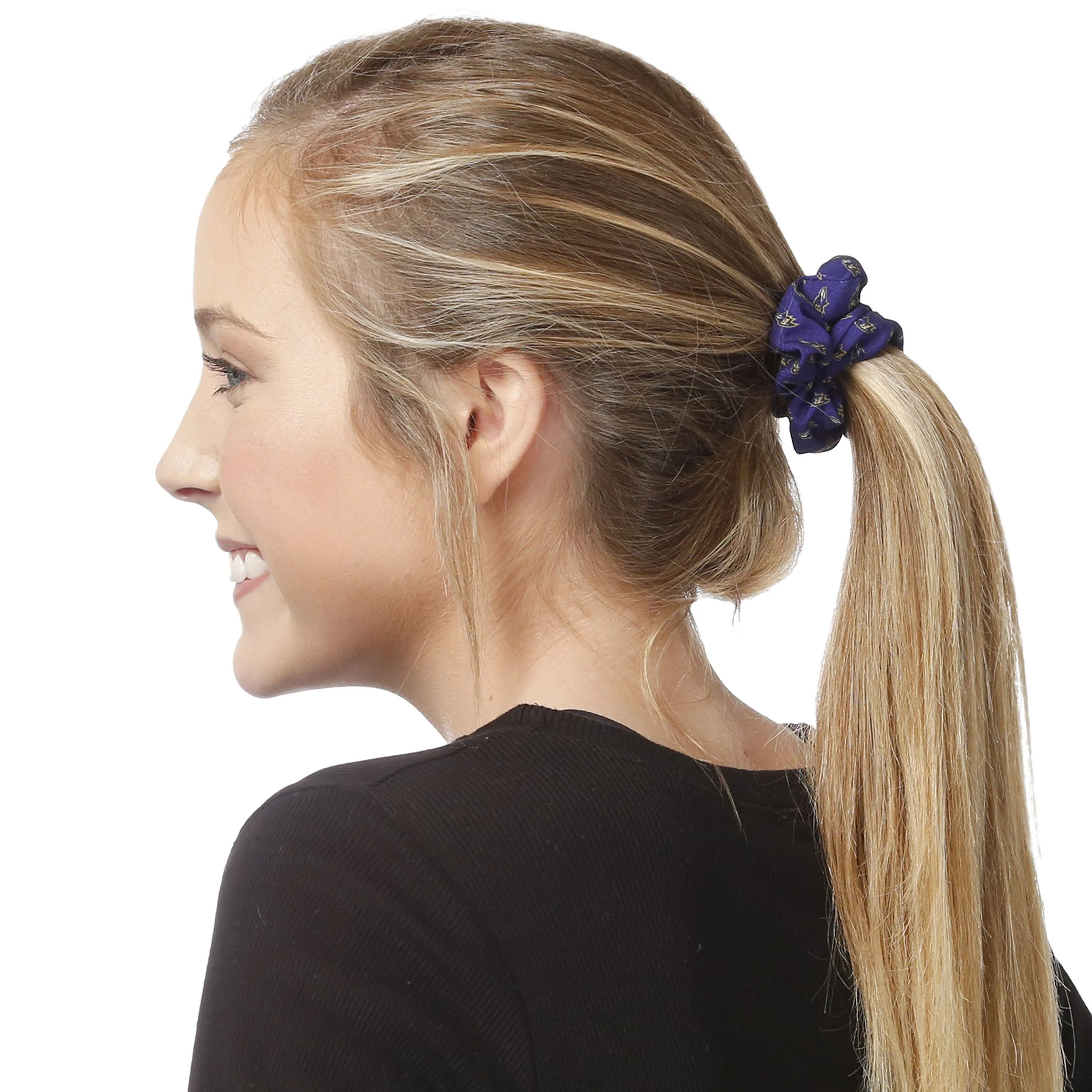 Baltimore Ravens NFL Mini Print 3 Pack Scrunchies - Image 3