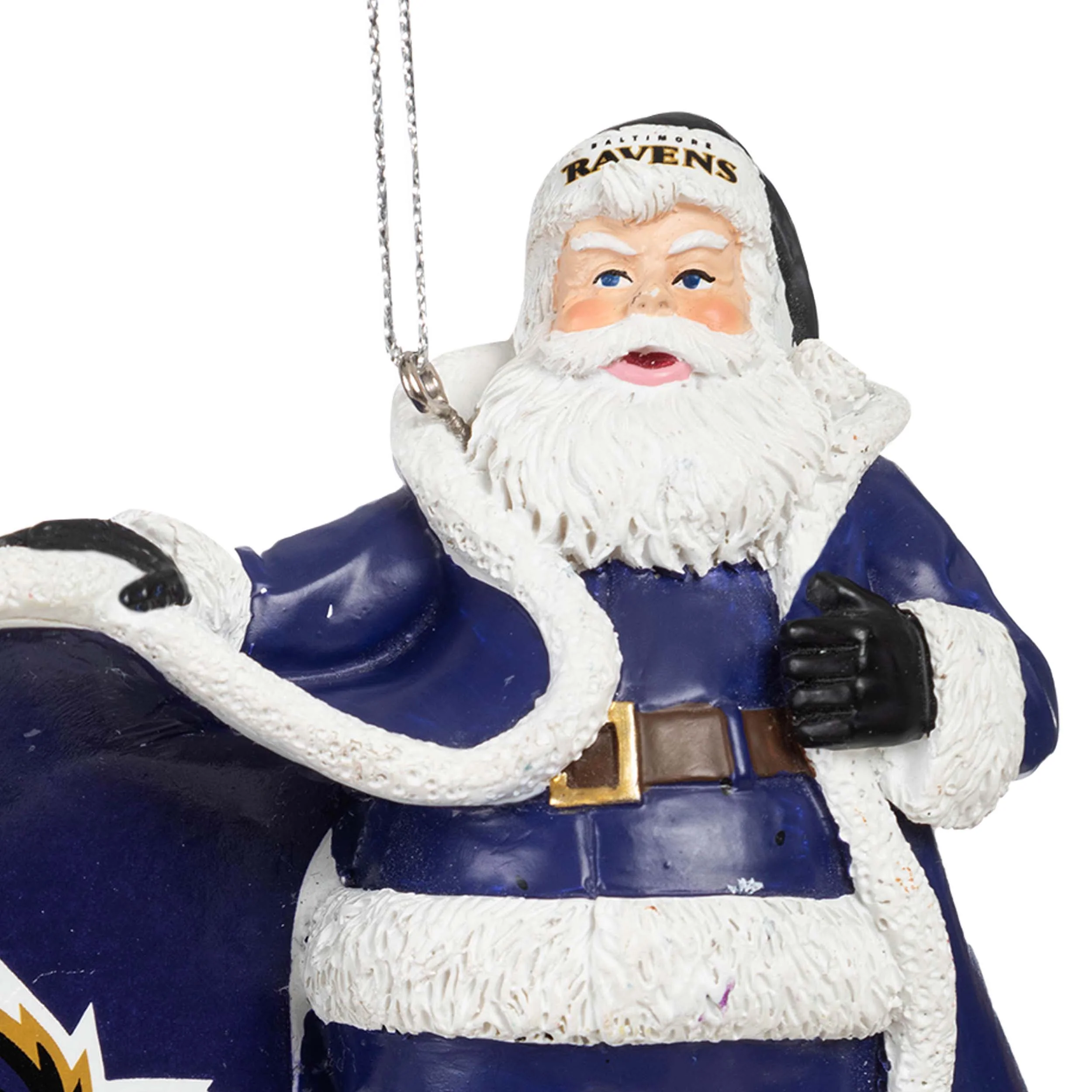Baltimore Ravens Photoprint Santa Ornament - Image 2