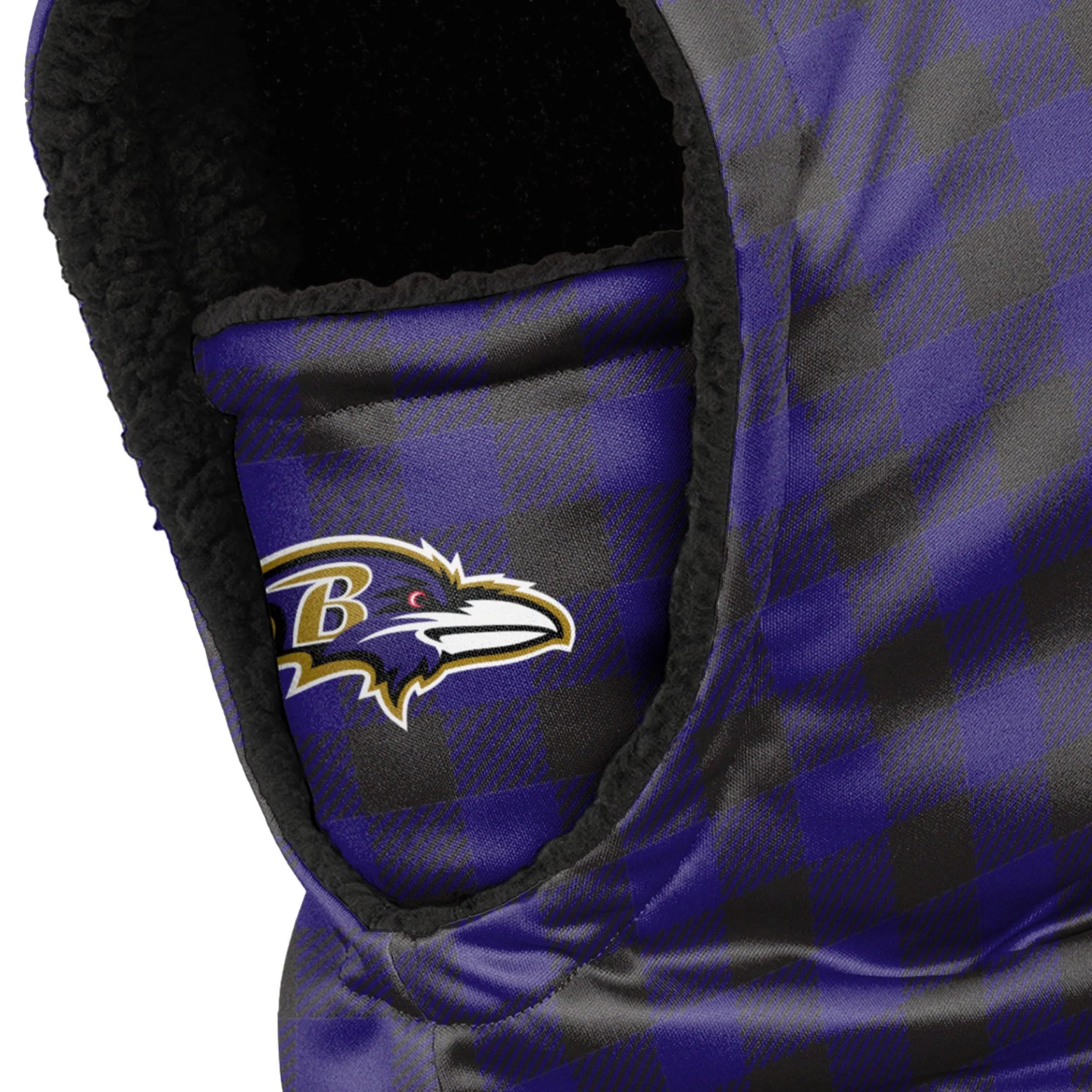 Baltimore Ravens NFL Plaid Hooded Gaiter - Image 3