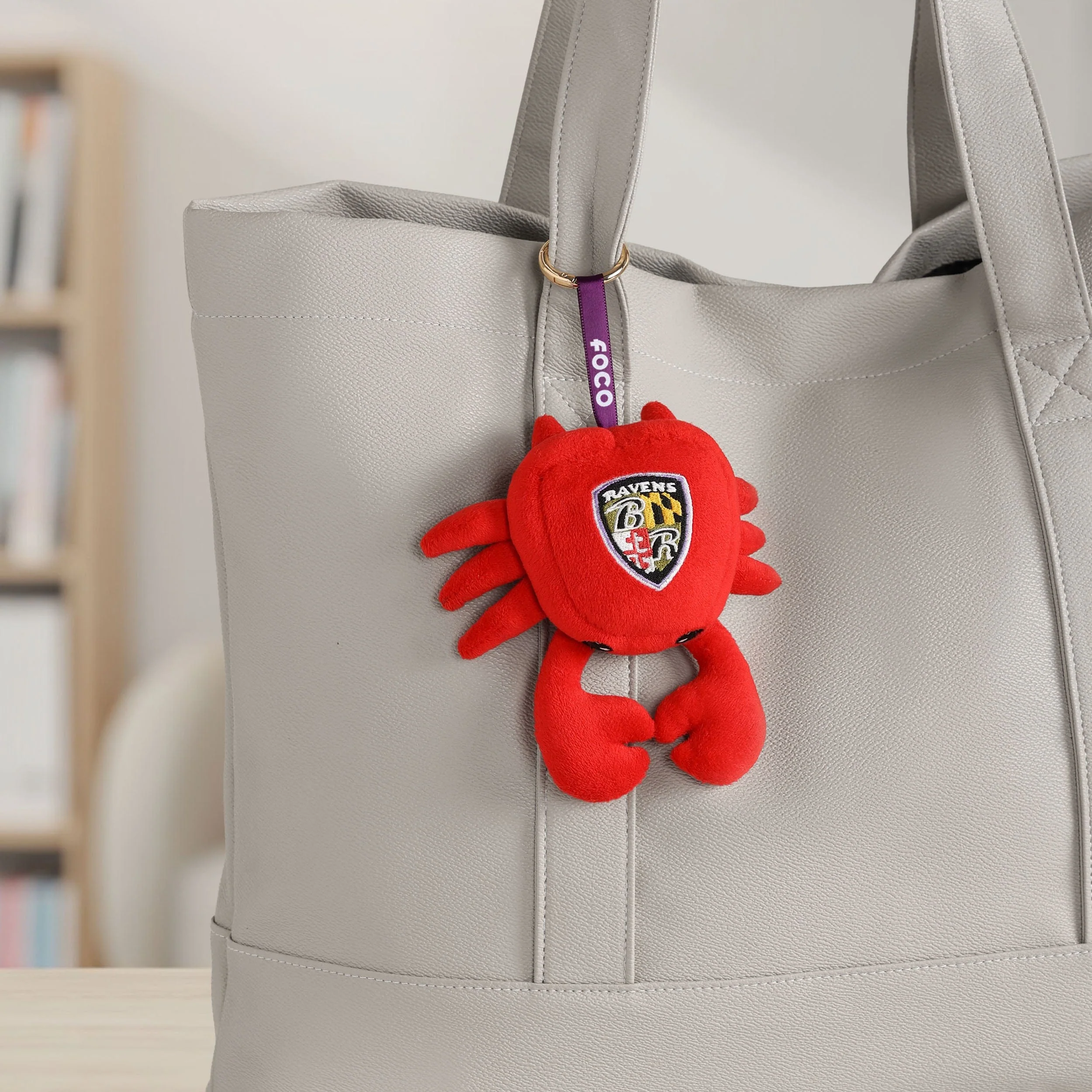 Baltimore Ravens NFL Plush Food Bag Charm Keychain - Image 2