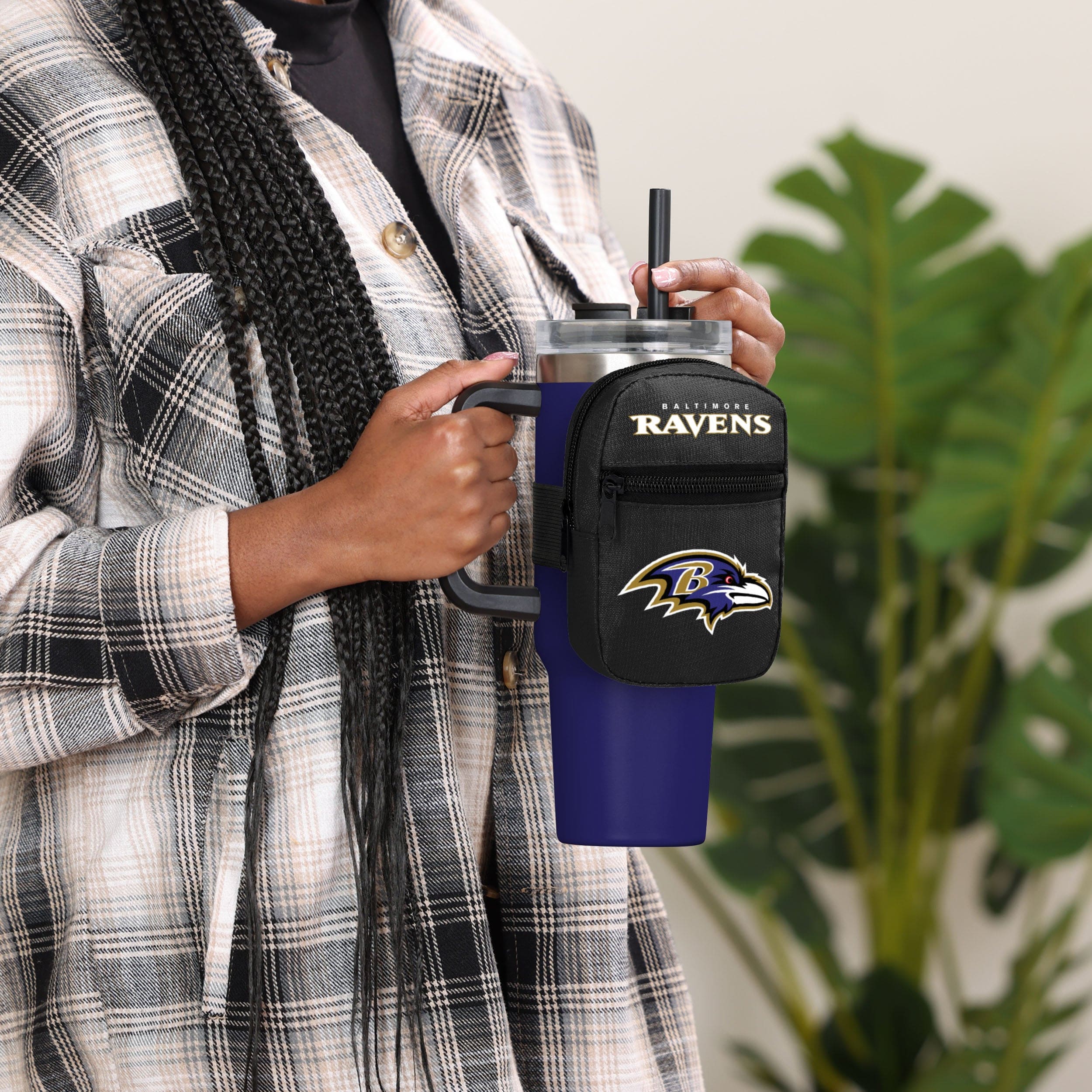 Baltimore Ravens NFL Primary Logo Tumbler Fanny Pack - Image 4