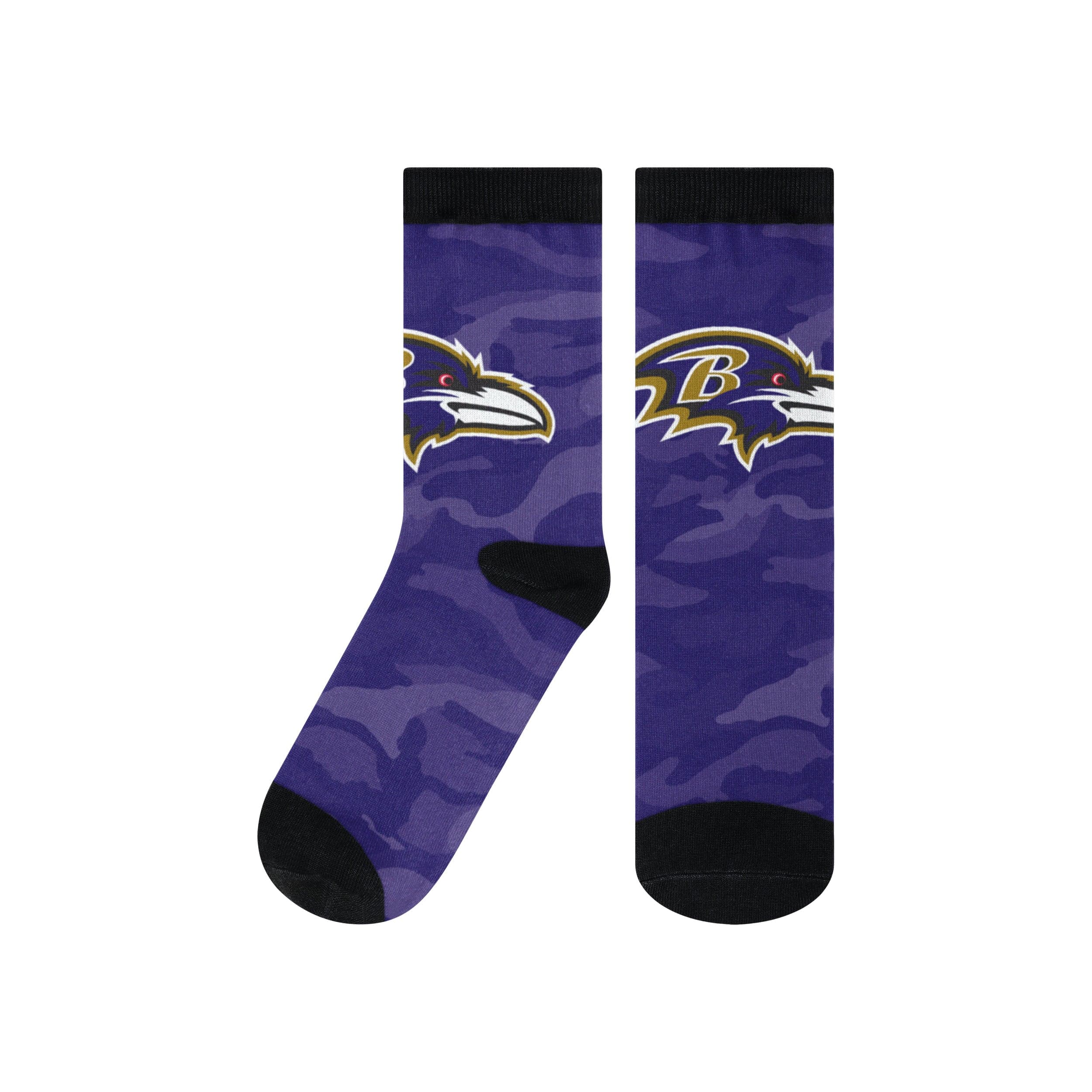 Baltimore Ravens NFL Printed Camo Socks - Image 2