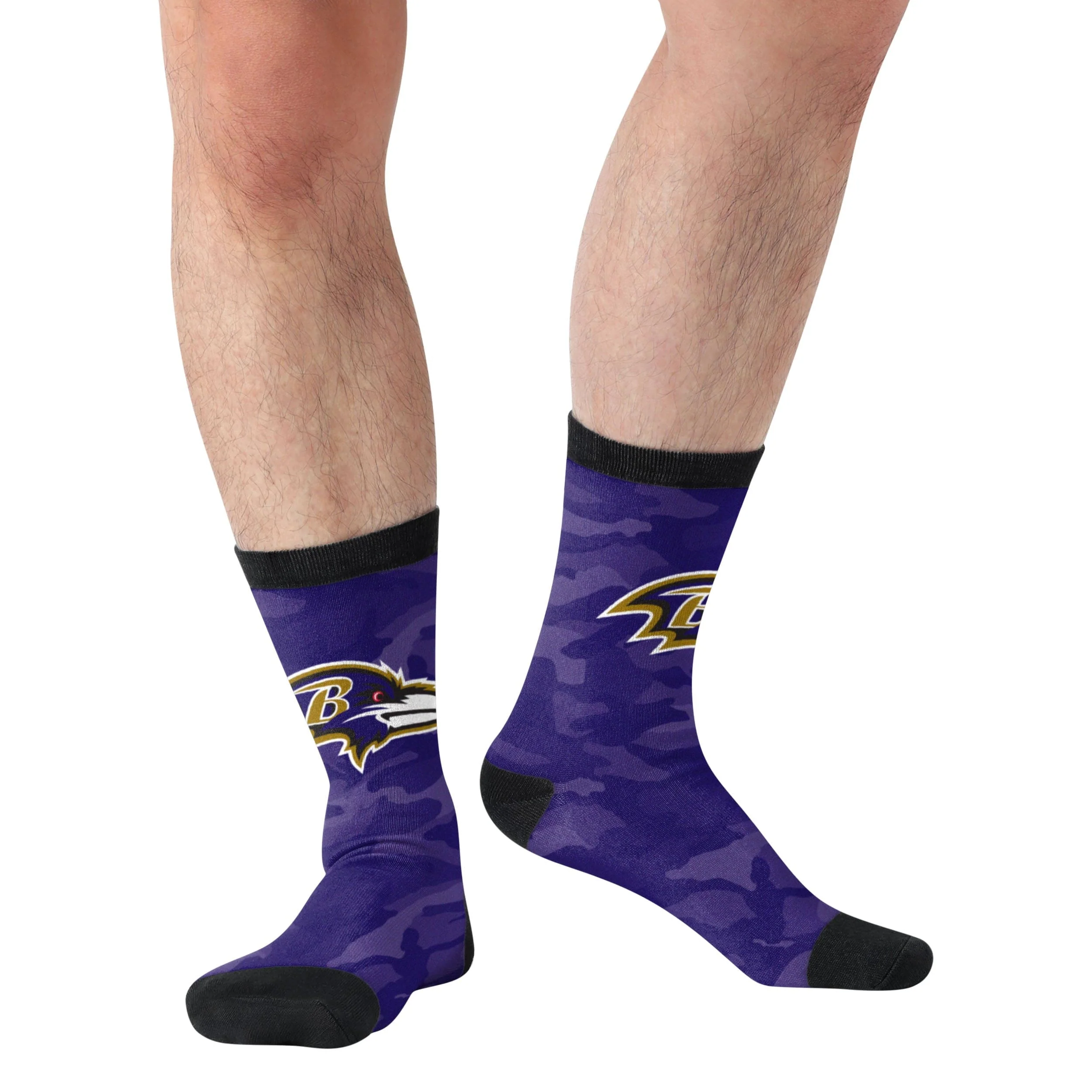 Baltimore Ravens NFL Printed Camo Socks - Image 3