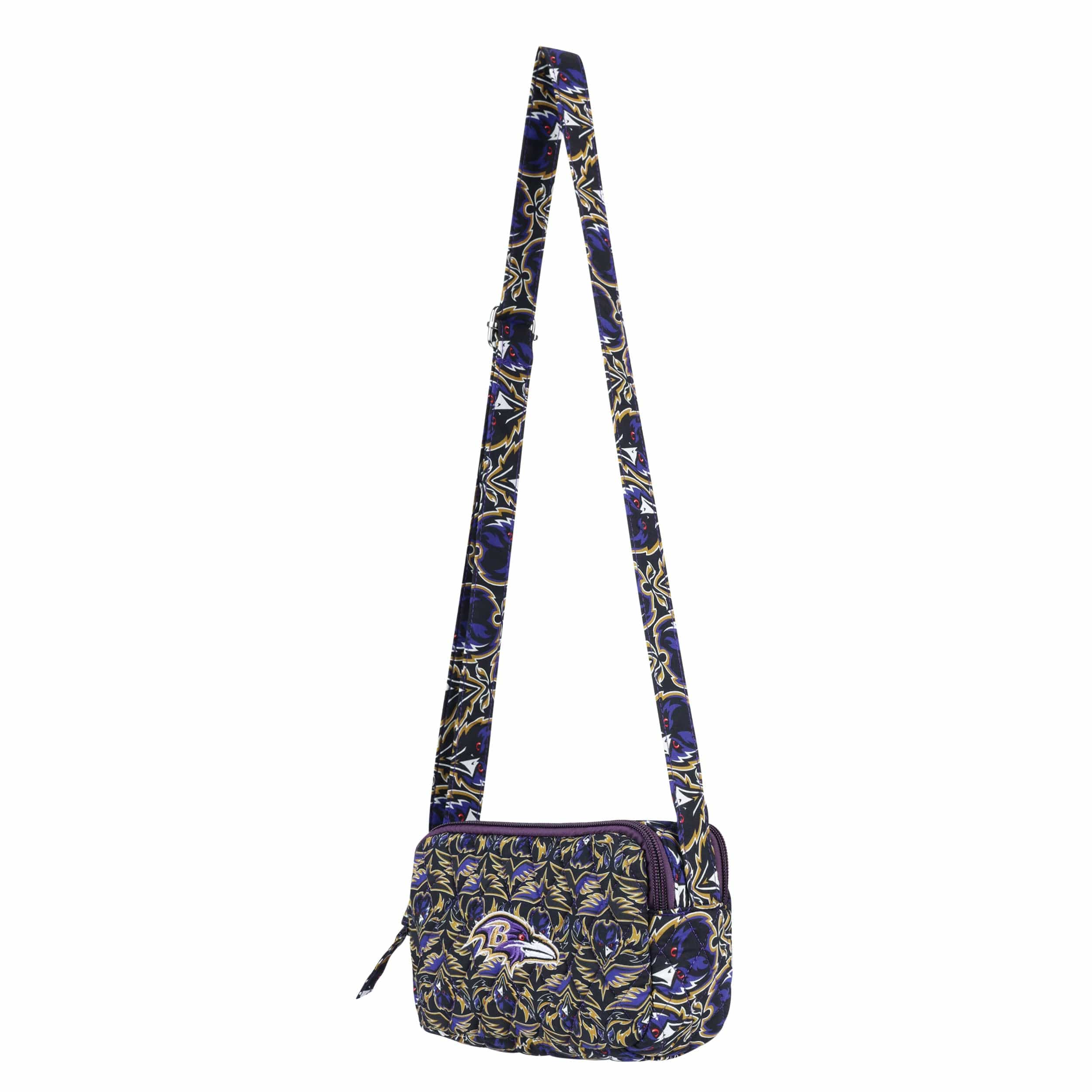 Baltimore Ravens NFL Quilted Crossbody Bag - Image 3