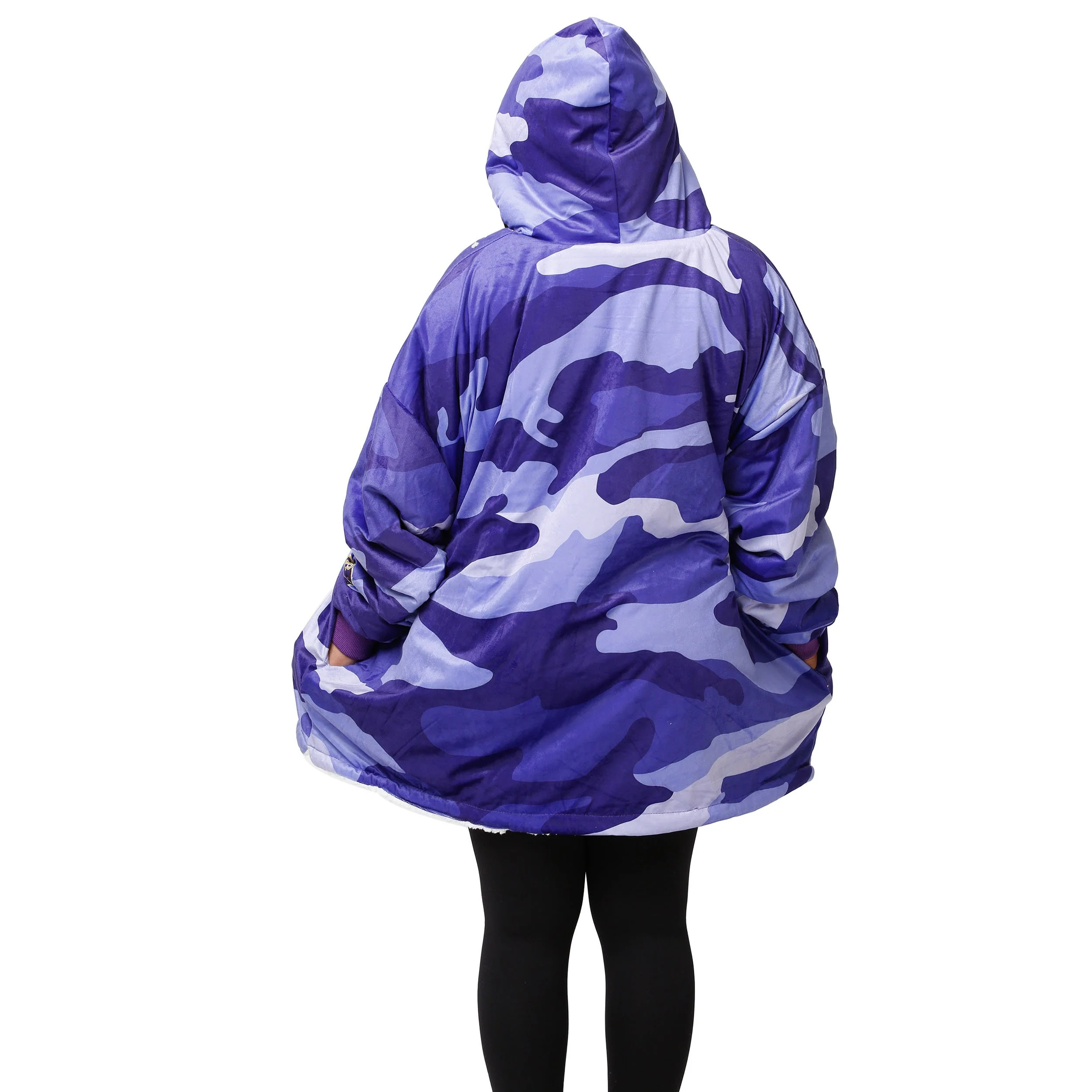 Baltimore Ravens NFL Reversible Team Color Camo Hoodeez - Image 2