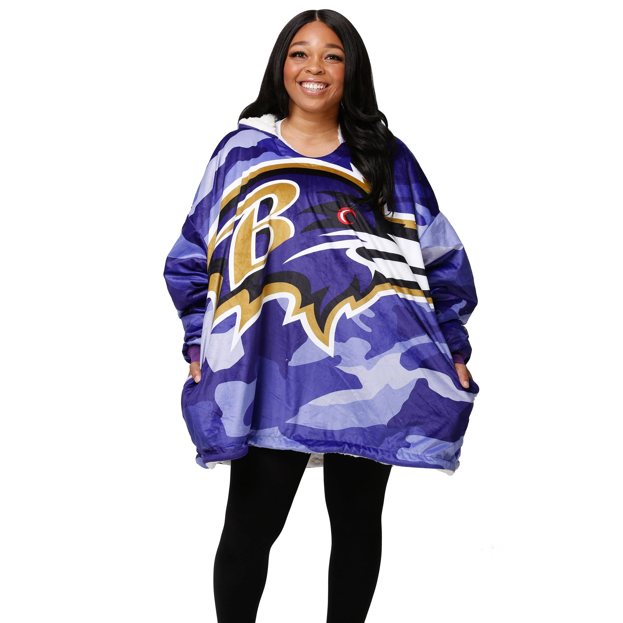 Baltimore Ravens NFL Reversible Team Color Camo Hoodeez - Image 3